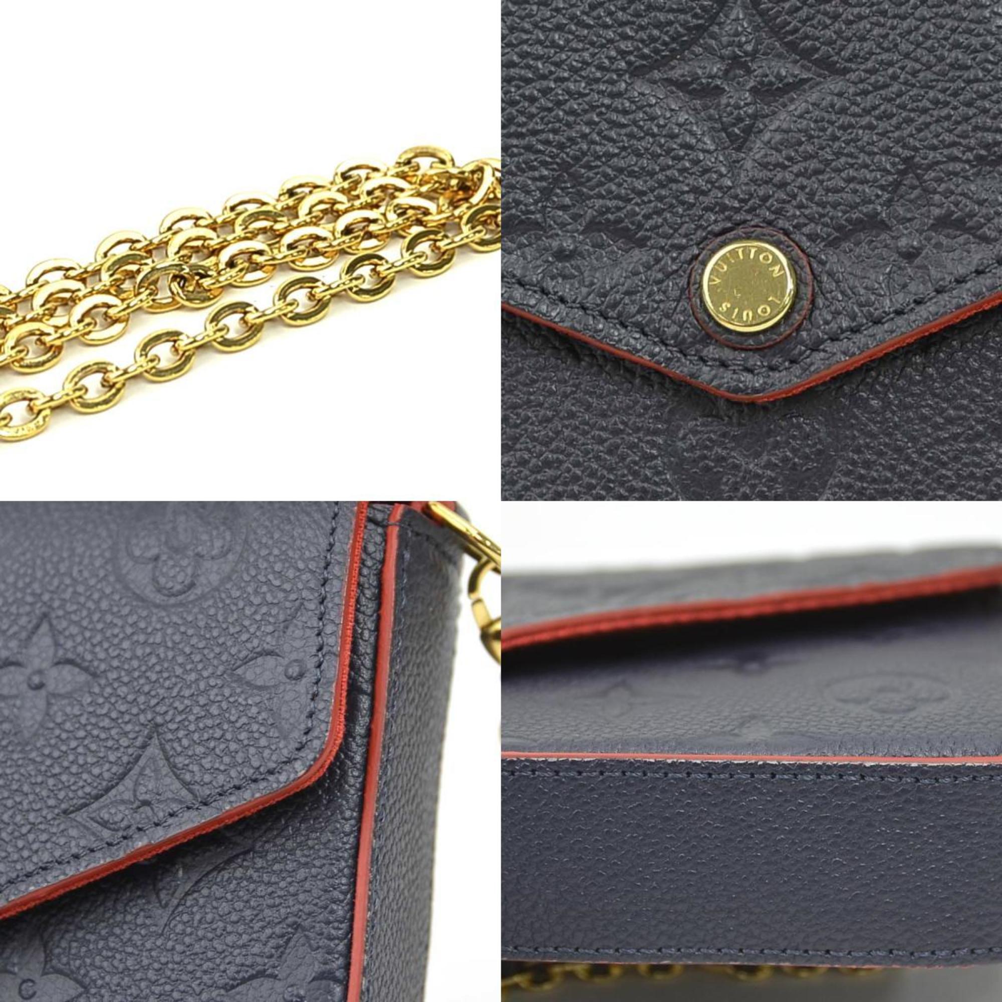 Louis Vuitton Navy Monogram Empreinte Pochette Shoulder Bag (Pre-Owned)
