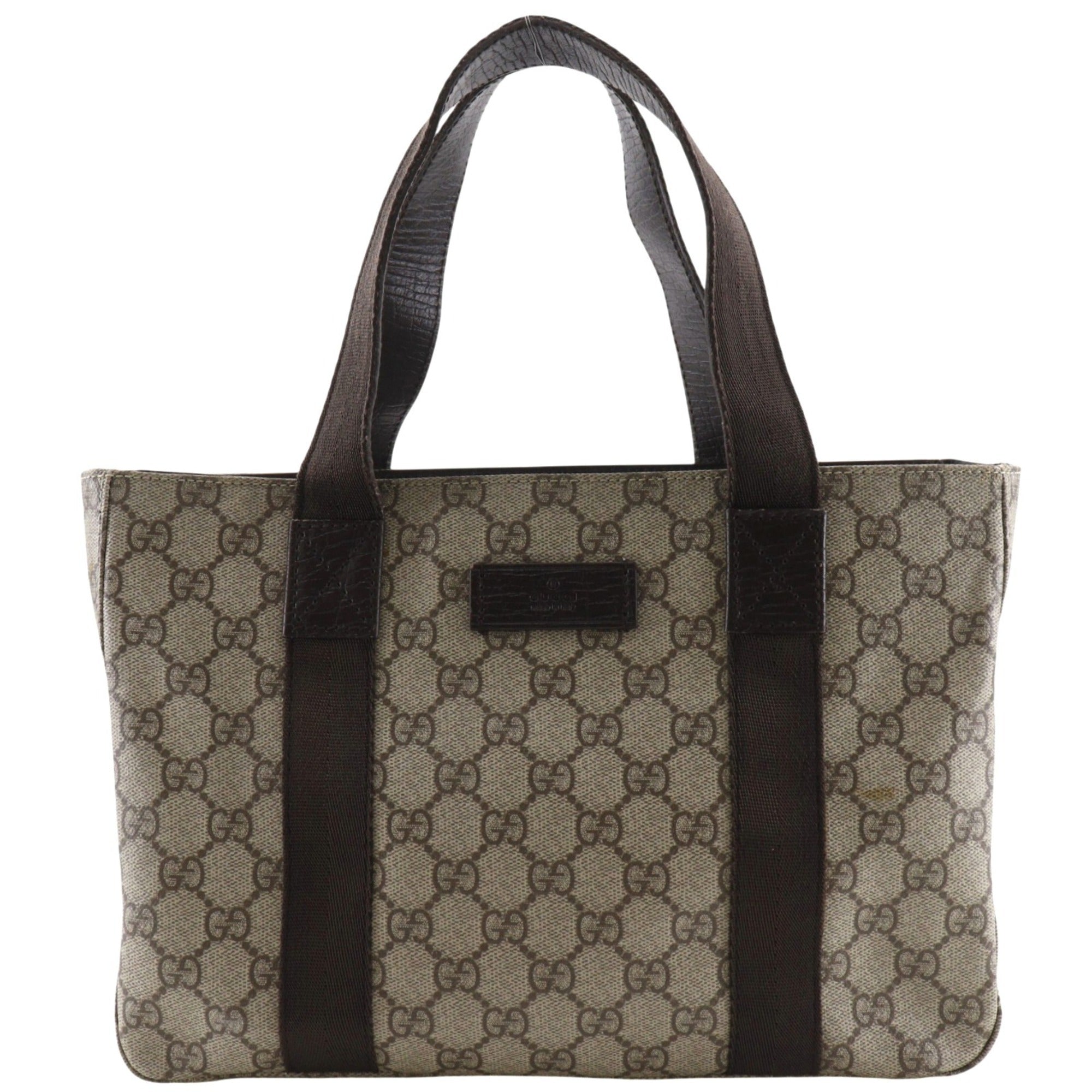 Gucci Brown Gg Supreme Tote Bag (Pre-Owned)