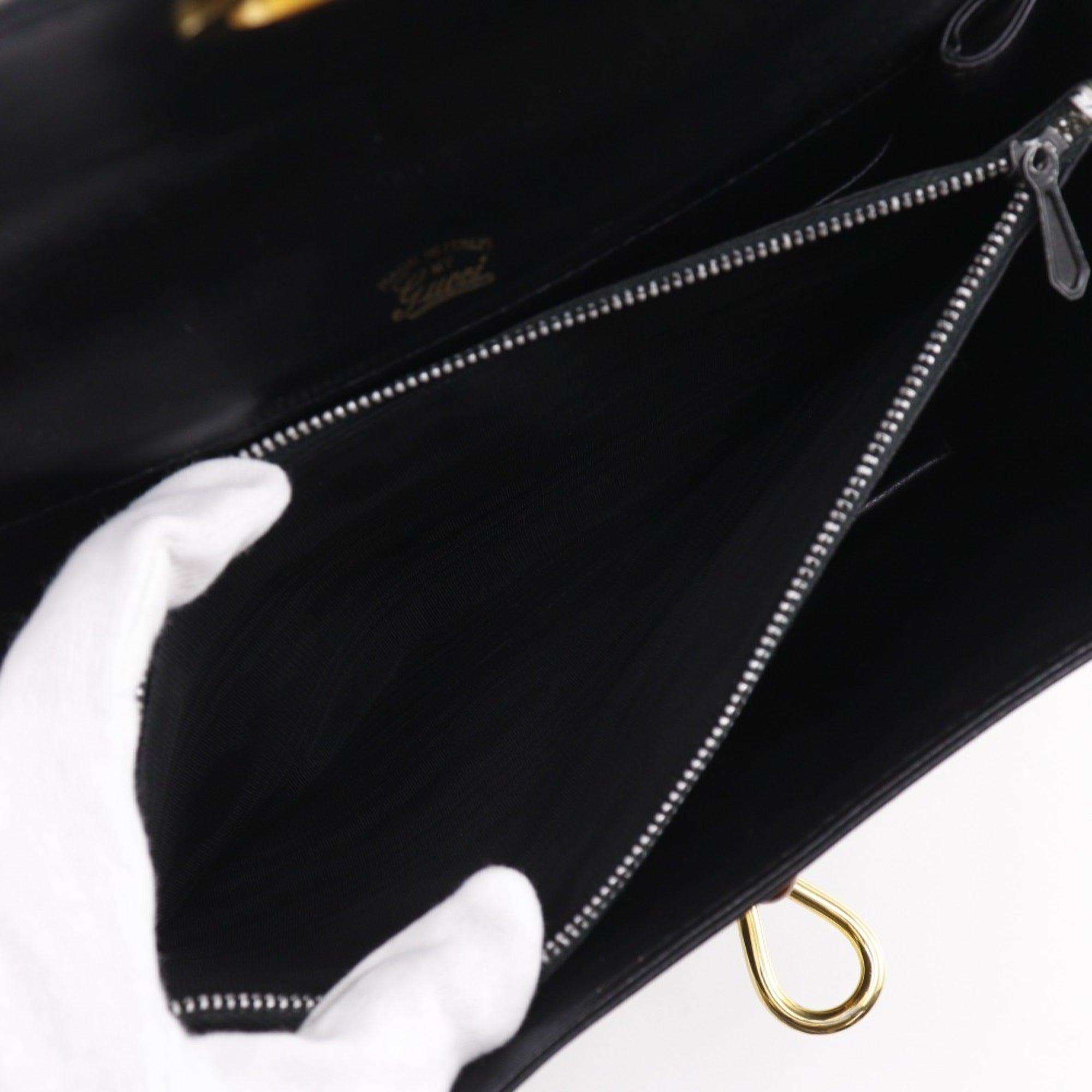 Gucci Black Leather Shoulder Bag (Pre-Owned)