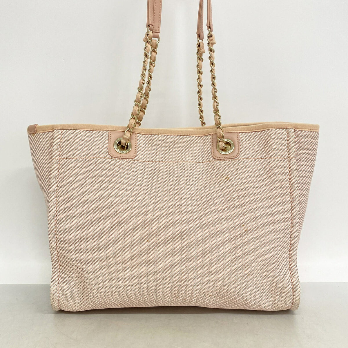 Chanel Pink Canvas Tote Bag (Pre-Owned)