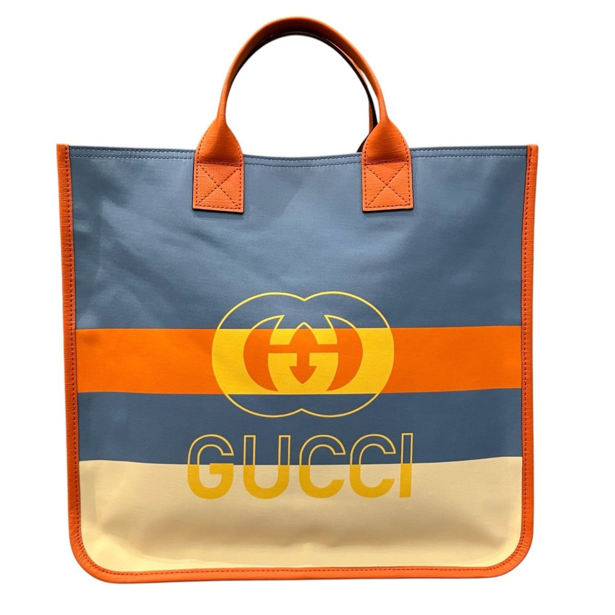 Gucci Blue Nylon Tote Bag (Pre-Owned)