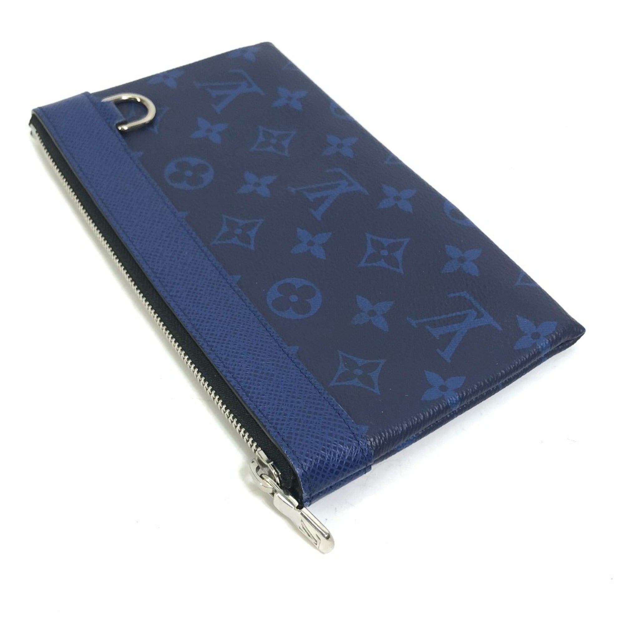 Louis Vuitton Blue Taigarama Clutch Bag Pochette Pouch (Pre-Owned)