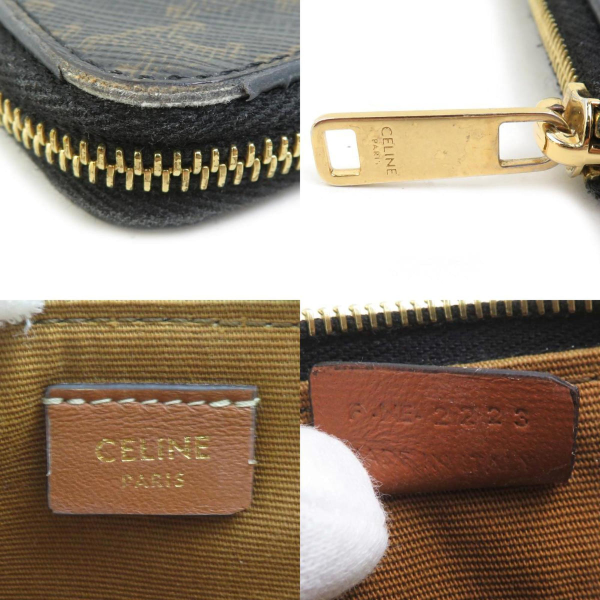 Celine Black Coated Canvas Coin Purse/Coin Case (Pre-Owned)