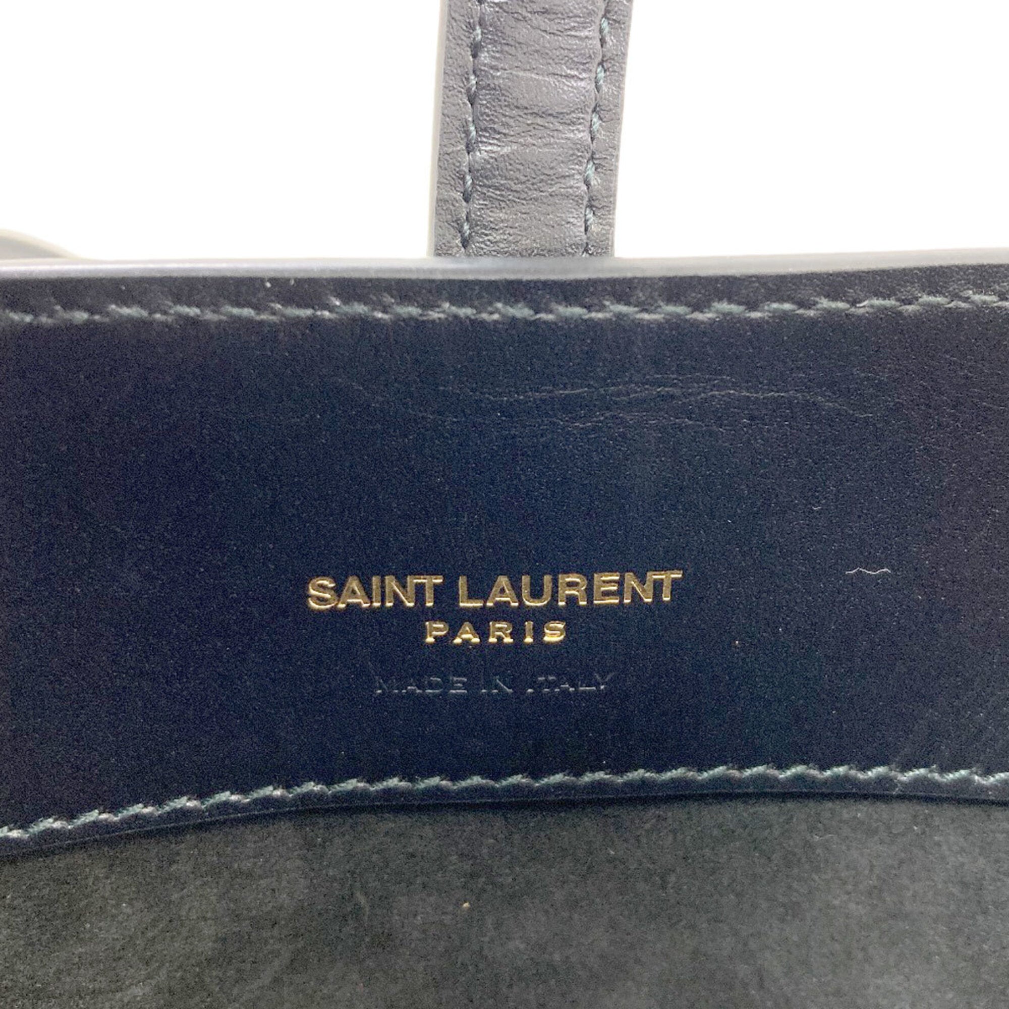 Saint Laurent Black Leather Handbag (Pre-Owned)