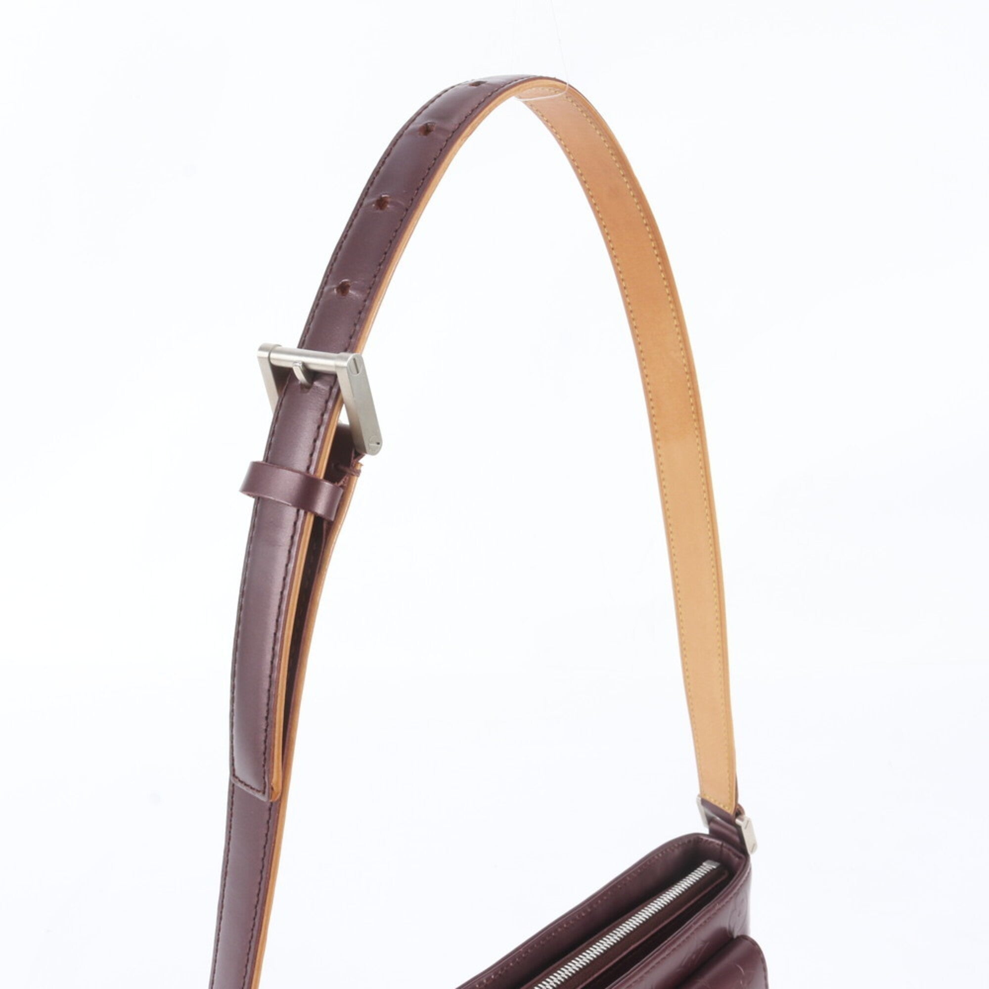 Louis Vuitton Violet Leather Handbag Shoulder Bag Tote Bag (Pre-Owned)