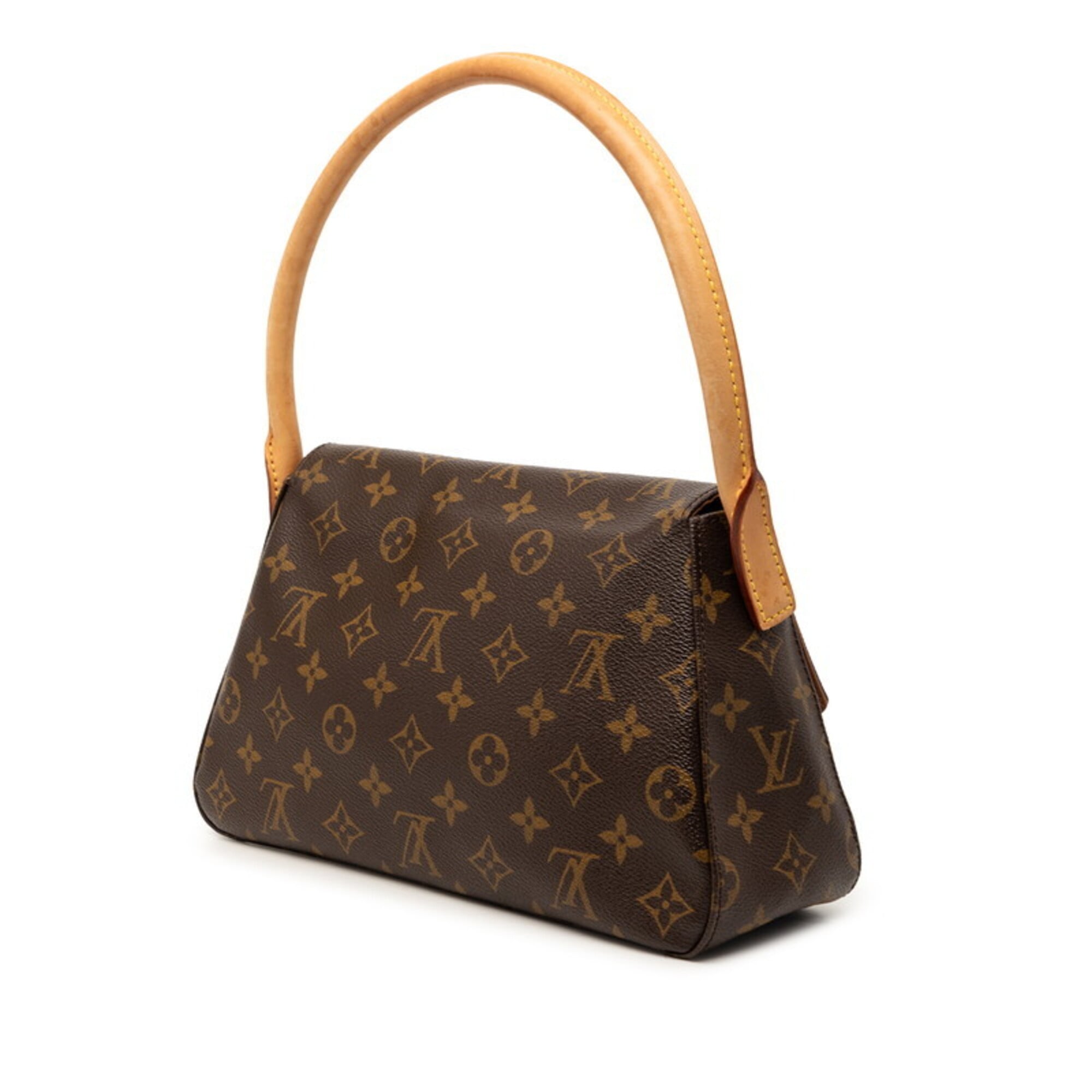 Louis Vuitton Monogram Brown Pvc Leather Handbag Shoulder Bag (Pre-Owned)