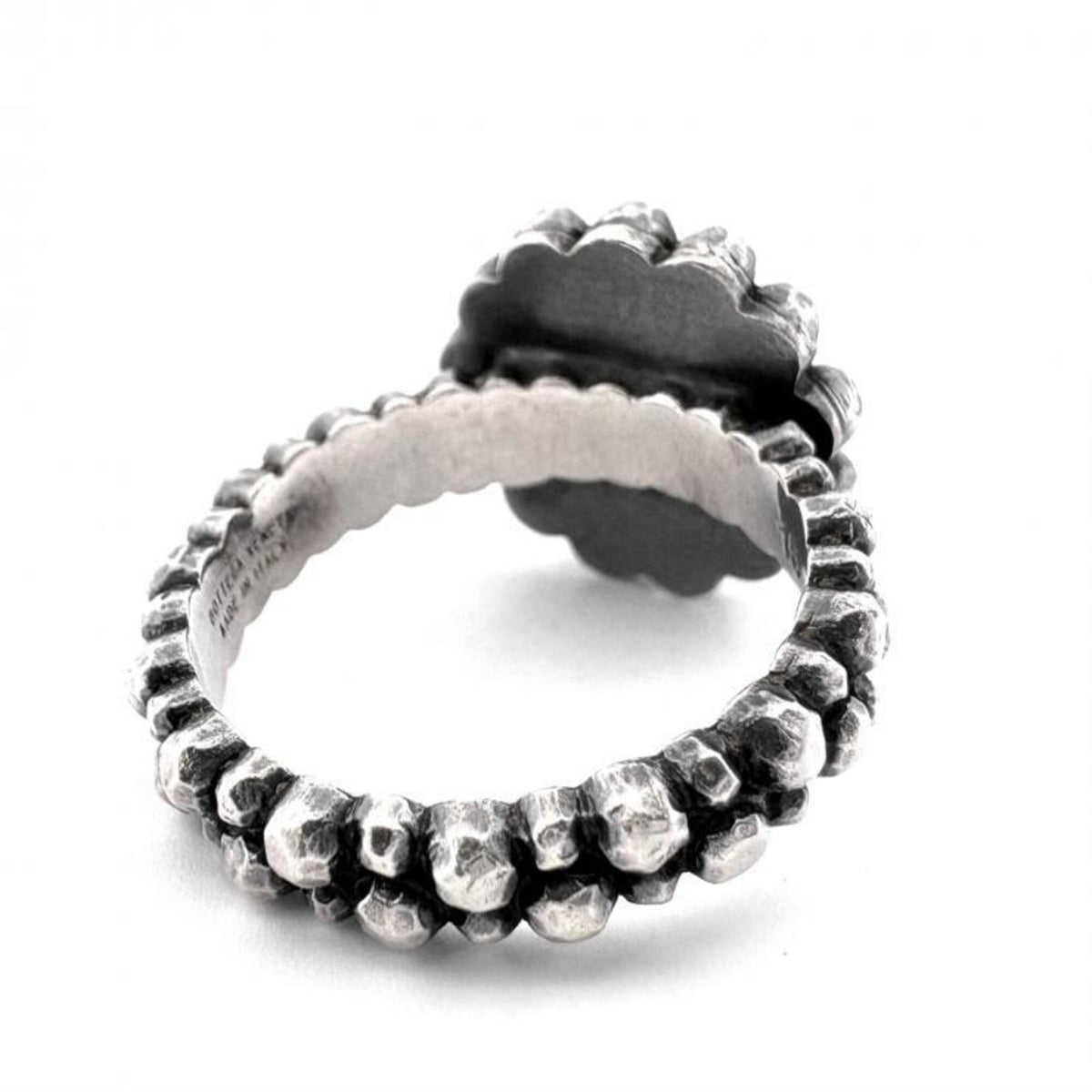 Bottega Veneta Silver Silver 925 Band Ring (Pre-Owned)