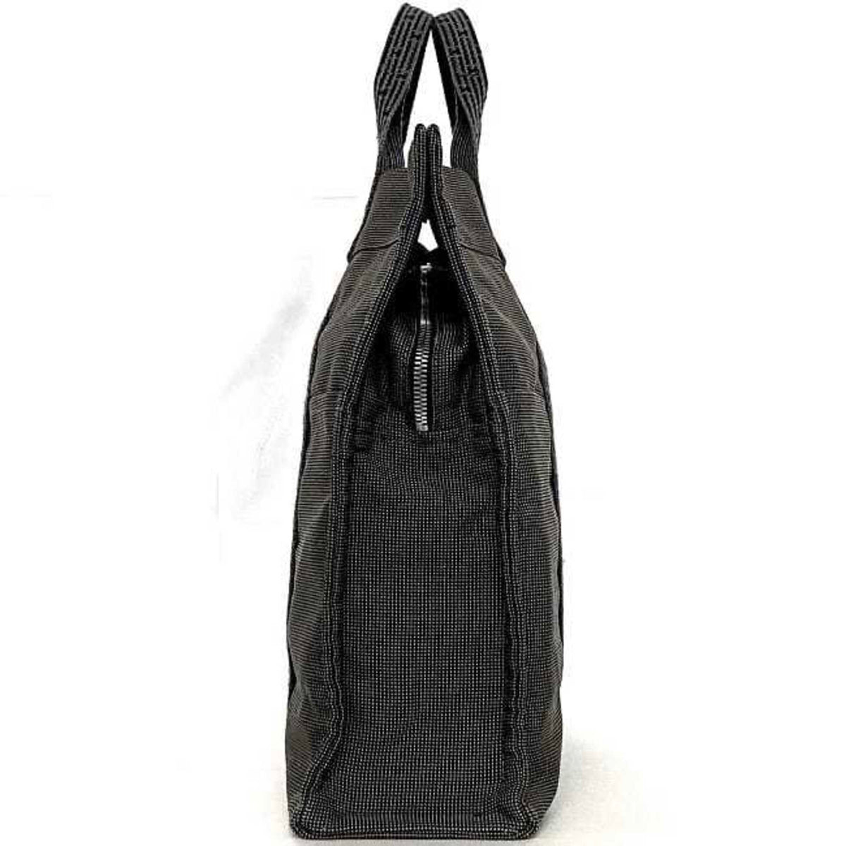 Hermes Gray Canvas Tote Bag (Pre-Owned)