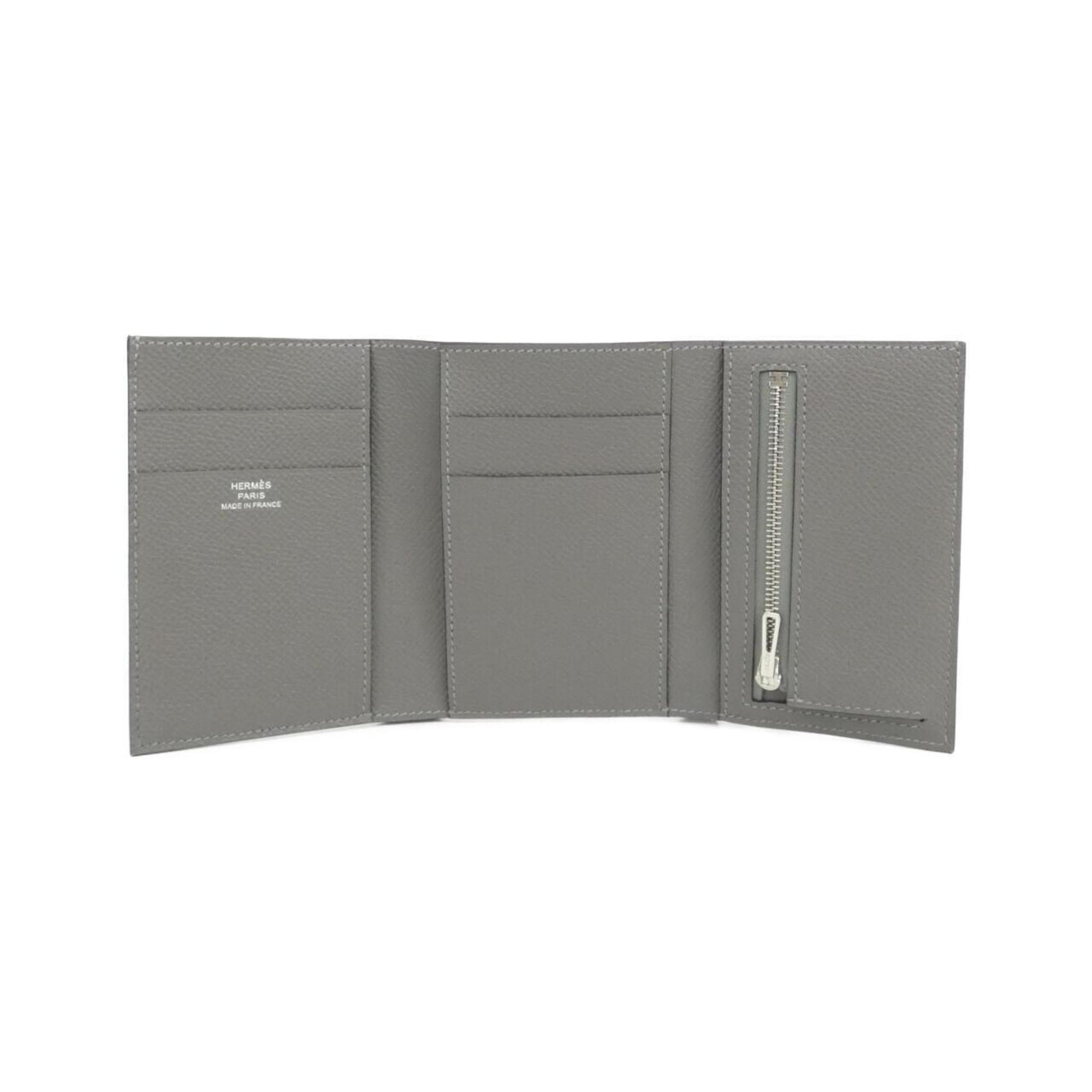 Hermes Gray Epsom Leather Wallet (Bi-Fold) (Pre-Owned)