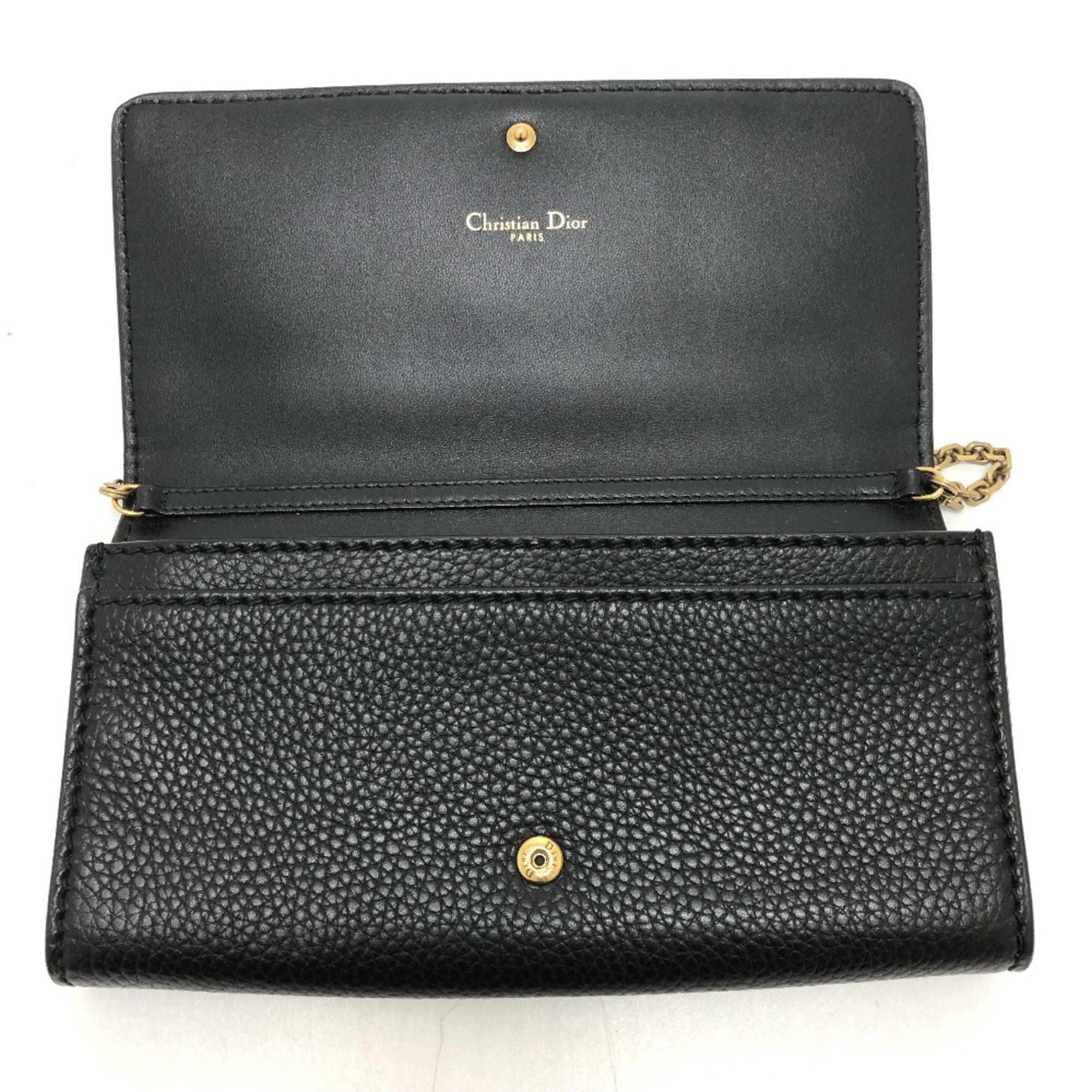 Christian Dior Black Leather Shoulder Bag (Pre-Owned)