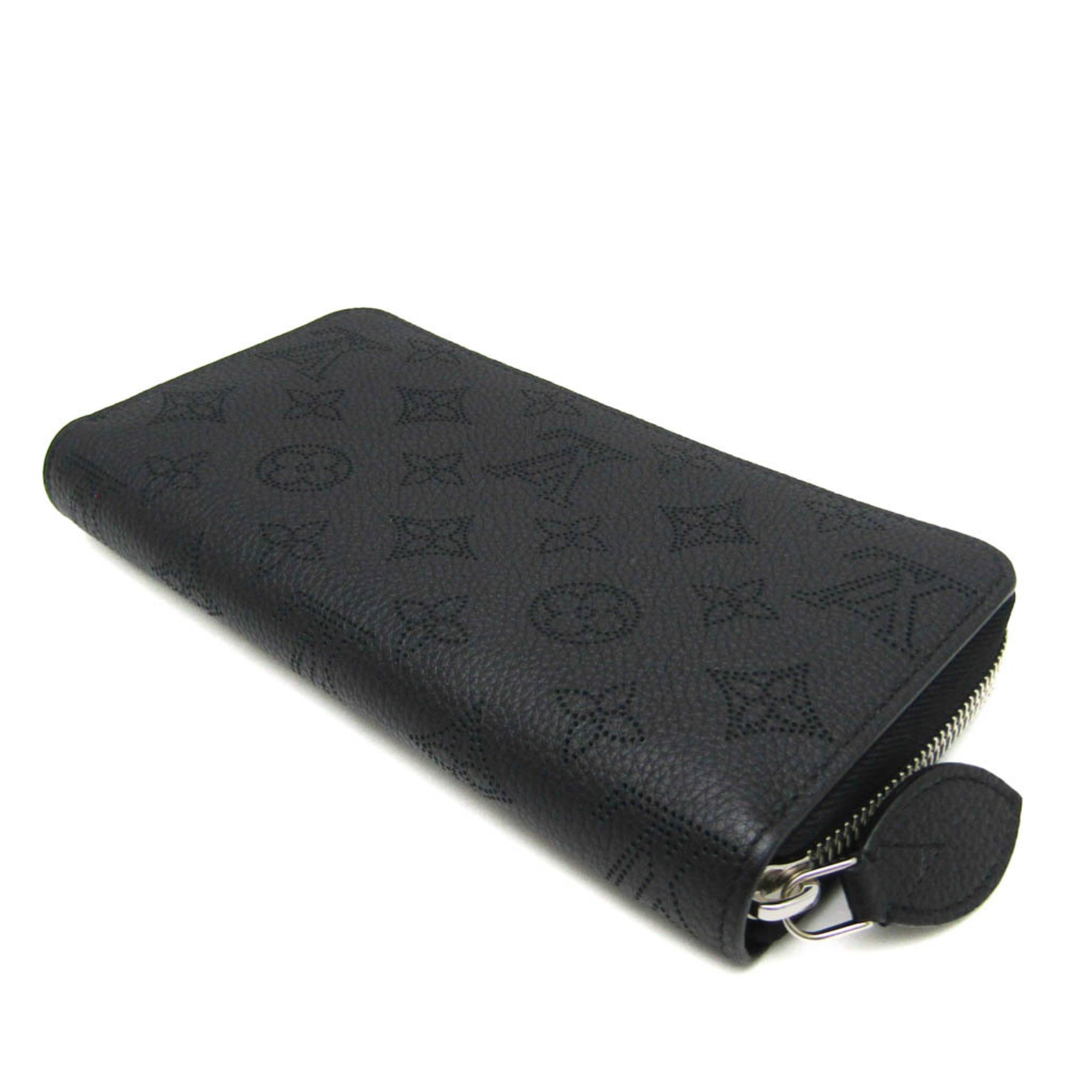 Louis Vuitton Mahina Noir Mahina Leather Long Wallet (Bi-Fold) (Pre-Owned)