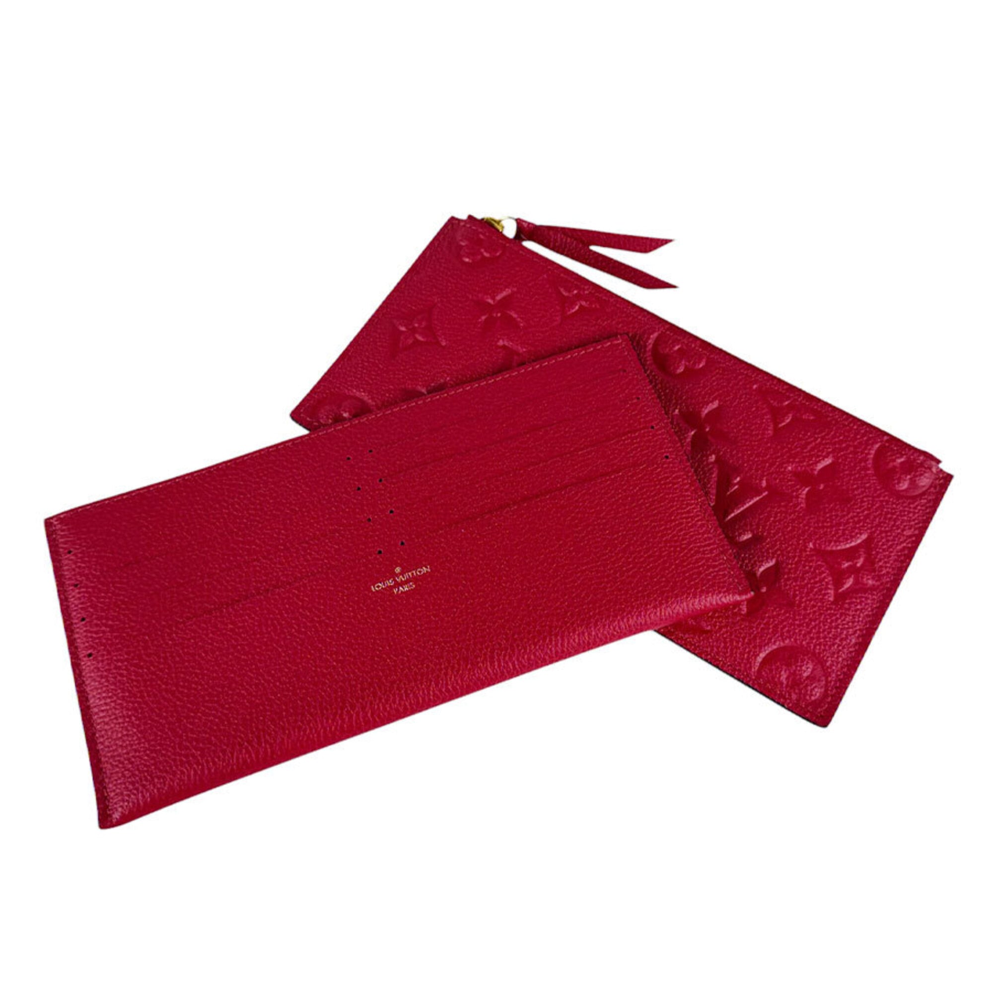 Louis Vuitton Red Color Monogram Empreinte Pochette Shoulder Bag (Pre-Owned)