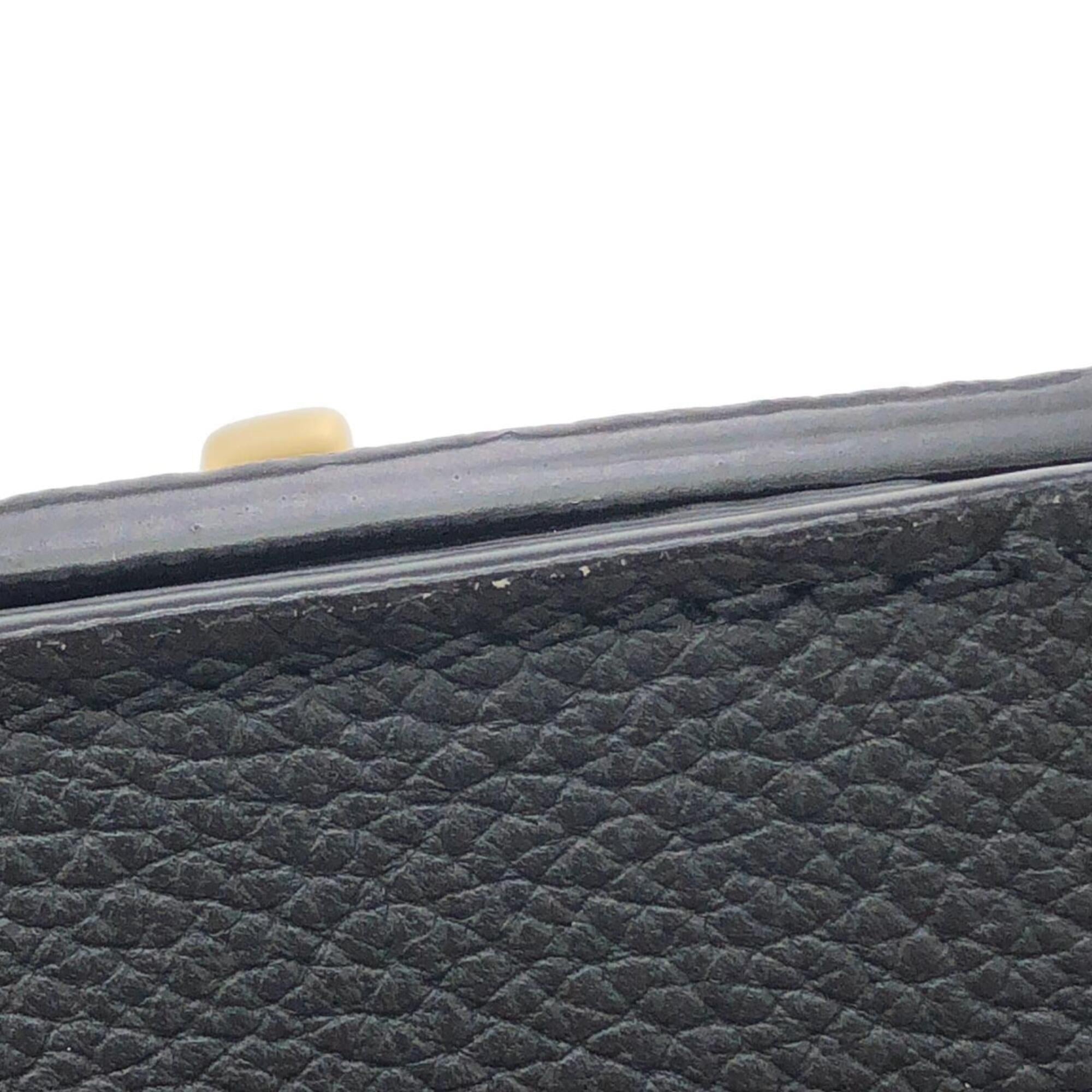 Louis Vuitton Black Leather Handbag (Pre-Owned)