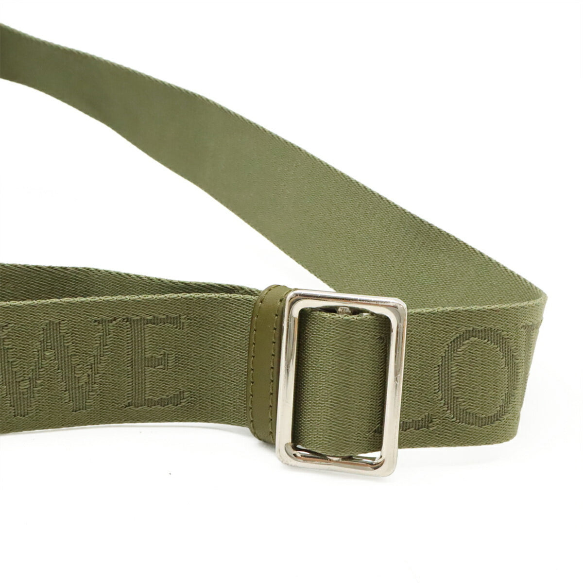 Loewe Green Khaki Leather Shoulder Bag Sling Bag (Pre-Owned)