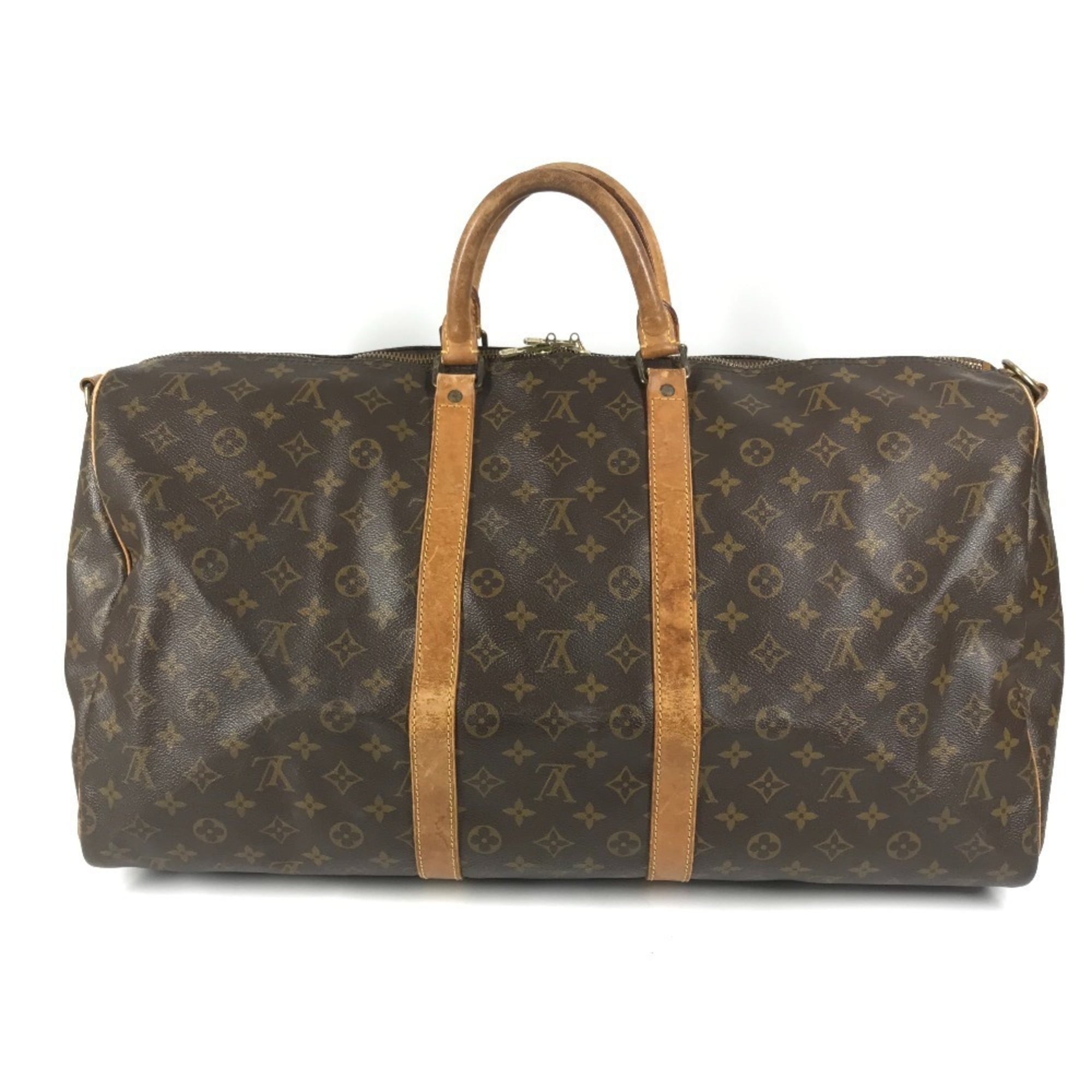 Louis Vuitton Brown Monogram Boston Bag Handbag Shoulder Bag (Pre-Owned)