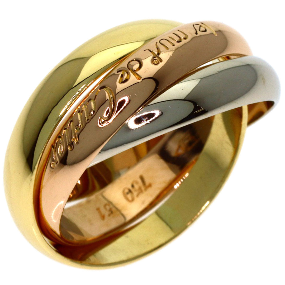 Cartier Yellow Gold (18K) Pink Gold (18K) White Gold (18K) Band Ring (Pre-Owned)