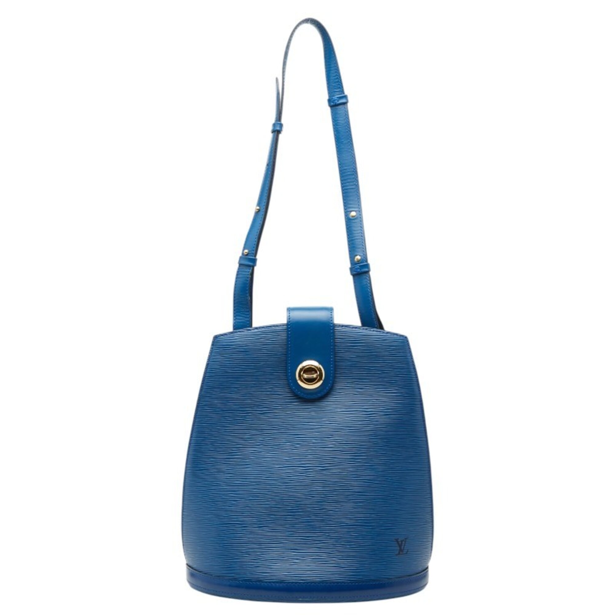 Louis Vuitton Toledo Blue Leather Shoulder Bag (Pre-Owned)