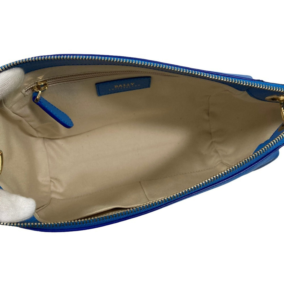 Bally Blue Leather Shoulder Bag (Pre-Owned)