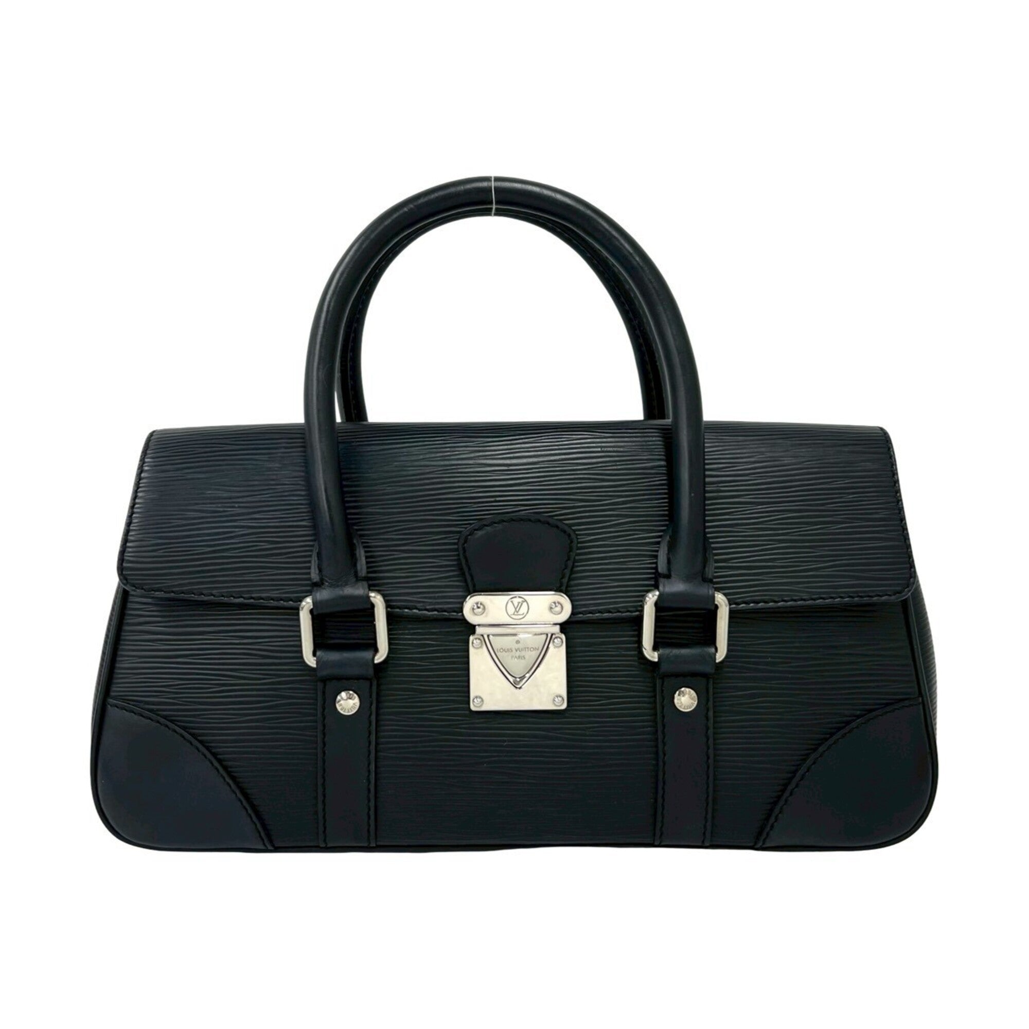 Louis Vuitton Black Epi Leather Boston Bag Handbag (Pre-Owned)