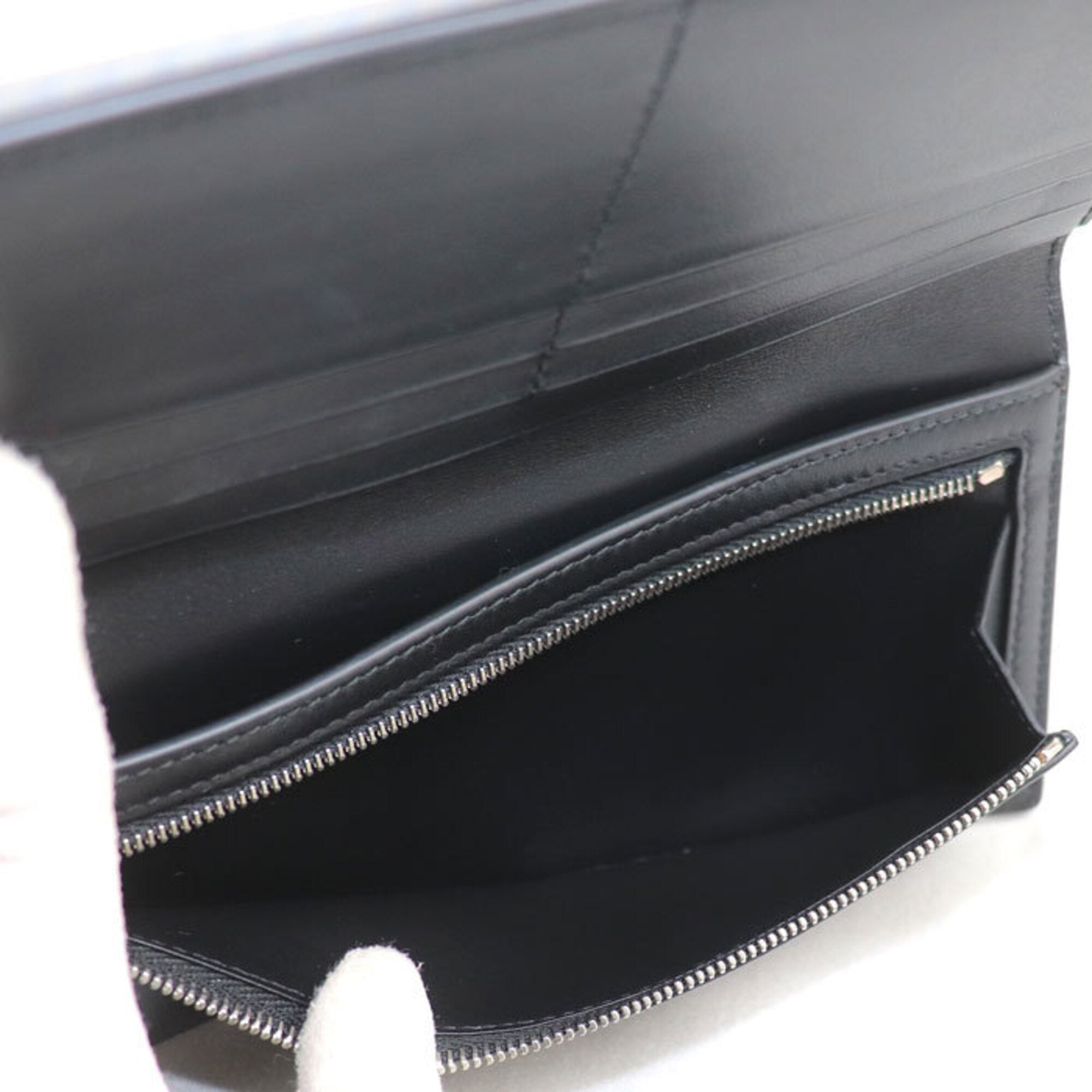 Balenciaga Black Leather Long Wallet (Bi-Fold) (Pre-Owned)