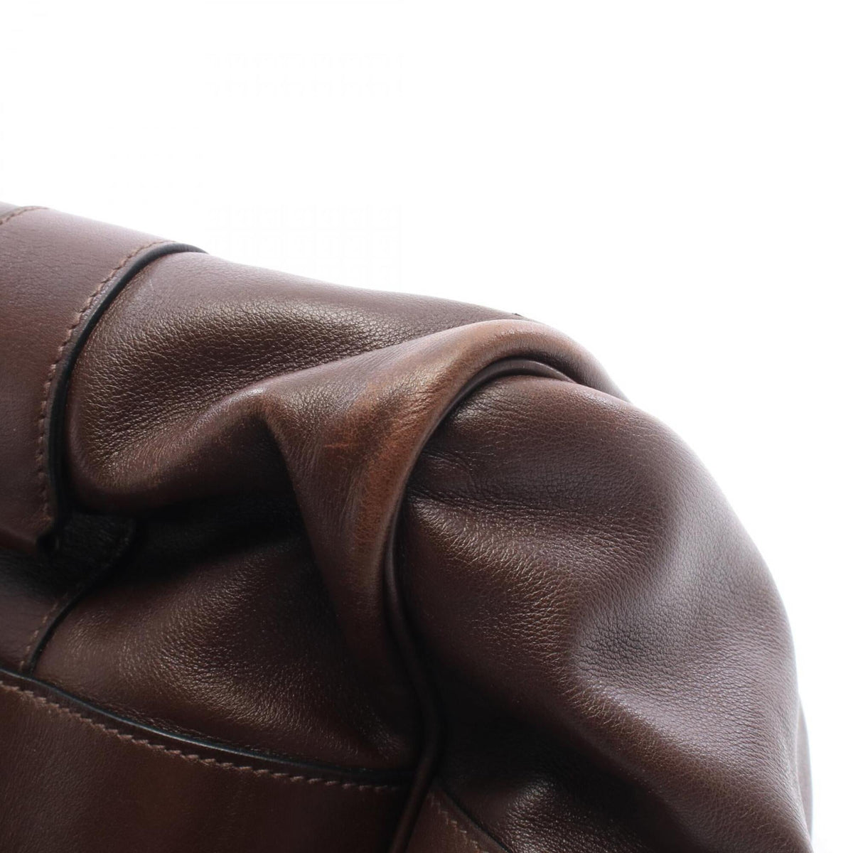 Hermes Brown Leather Boston Bag Handbag (Pre-Owned)