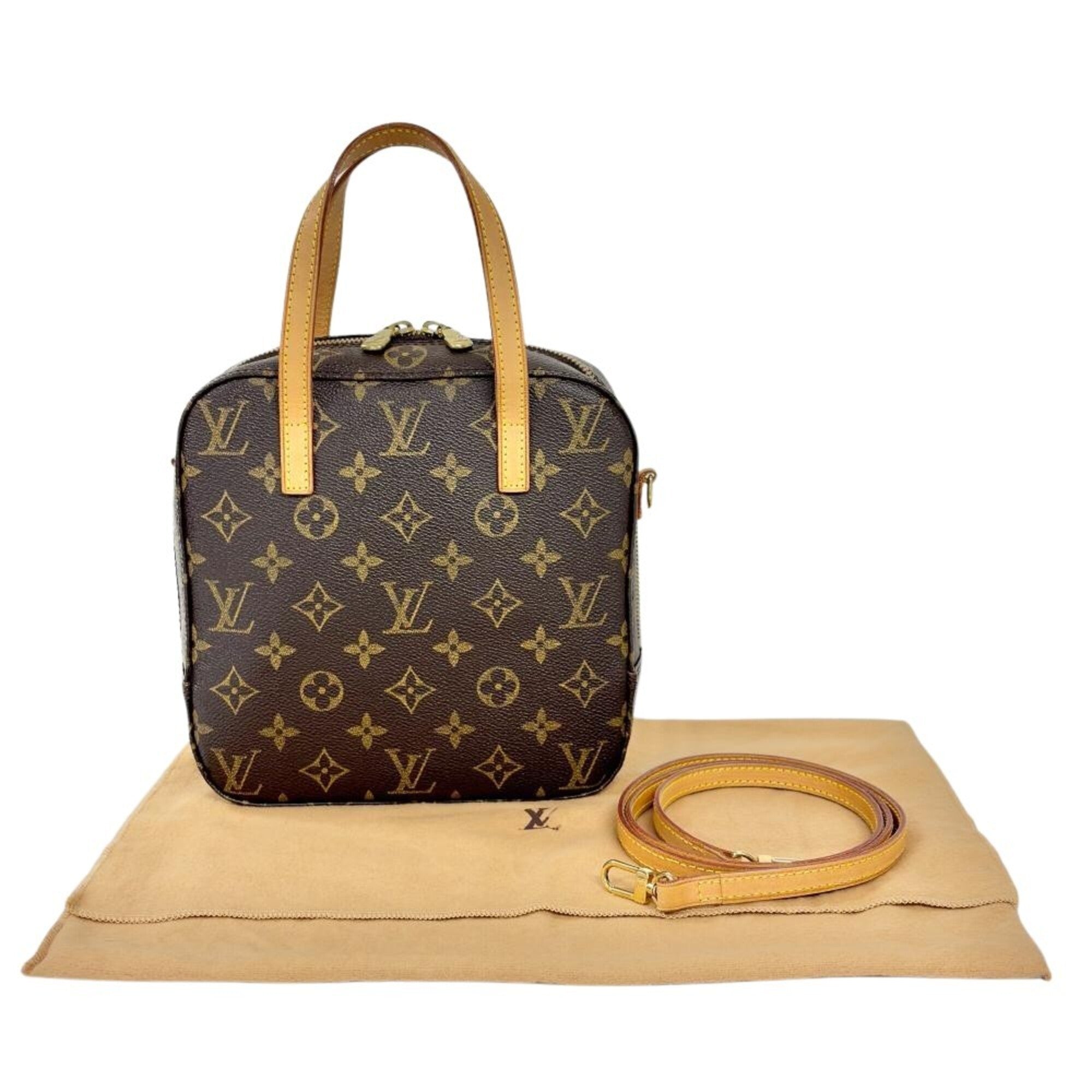 Louis Vuitton Brown Monogram Canvas Handbag (Pre-Owned)