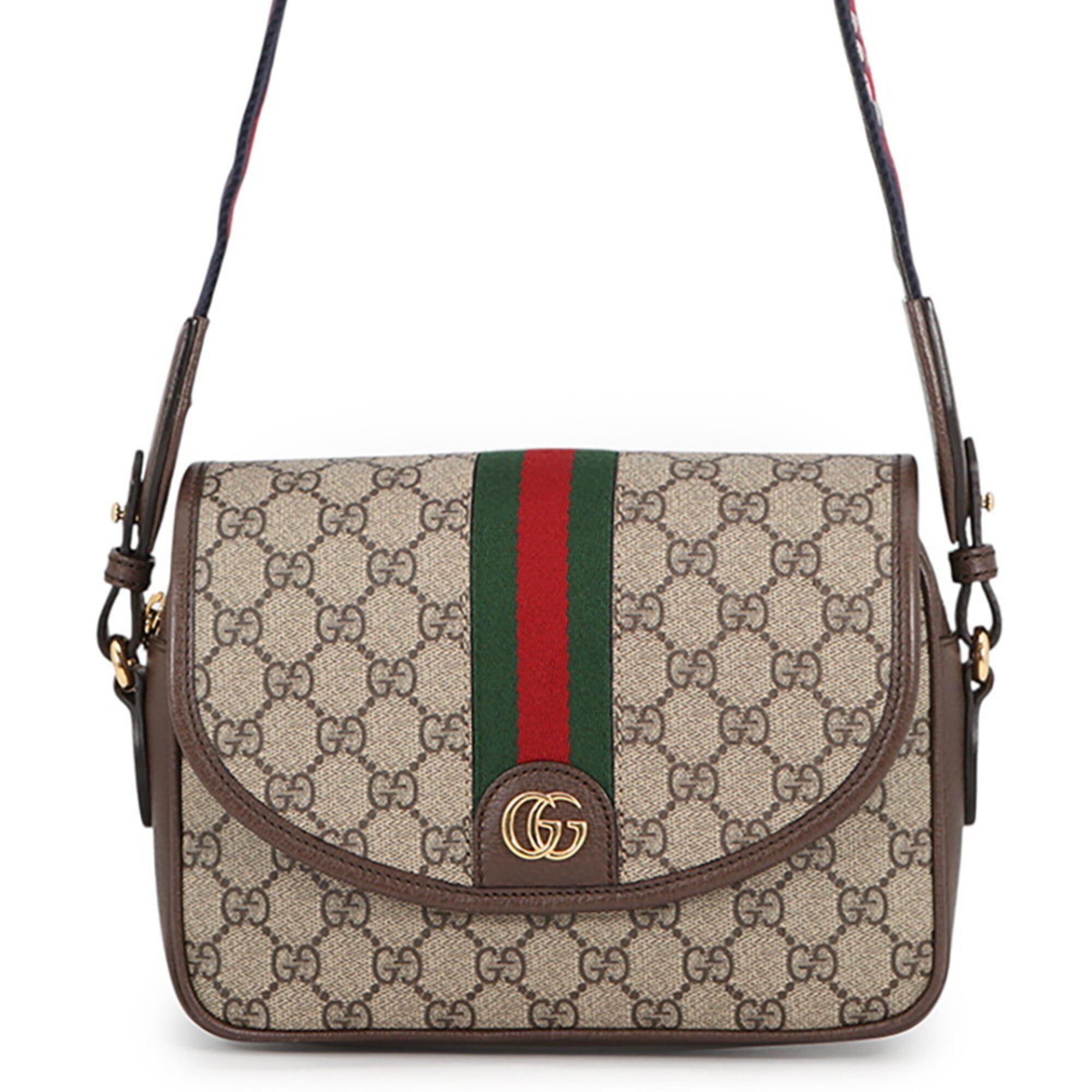 Gucci Beige Multi-Color Gg Supreme Handbag Shoulder Bag (Pre-Owned)