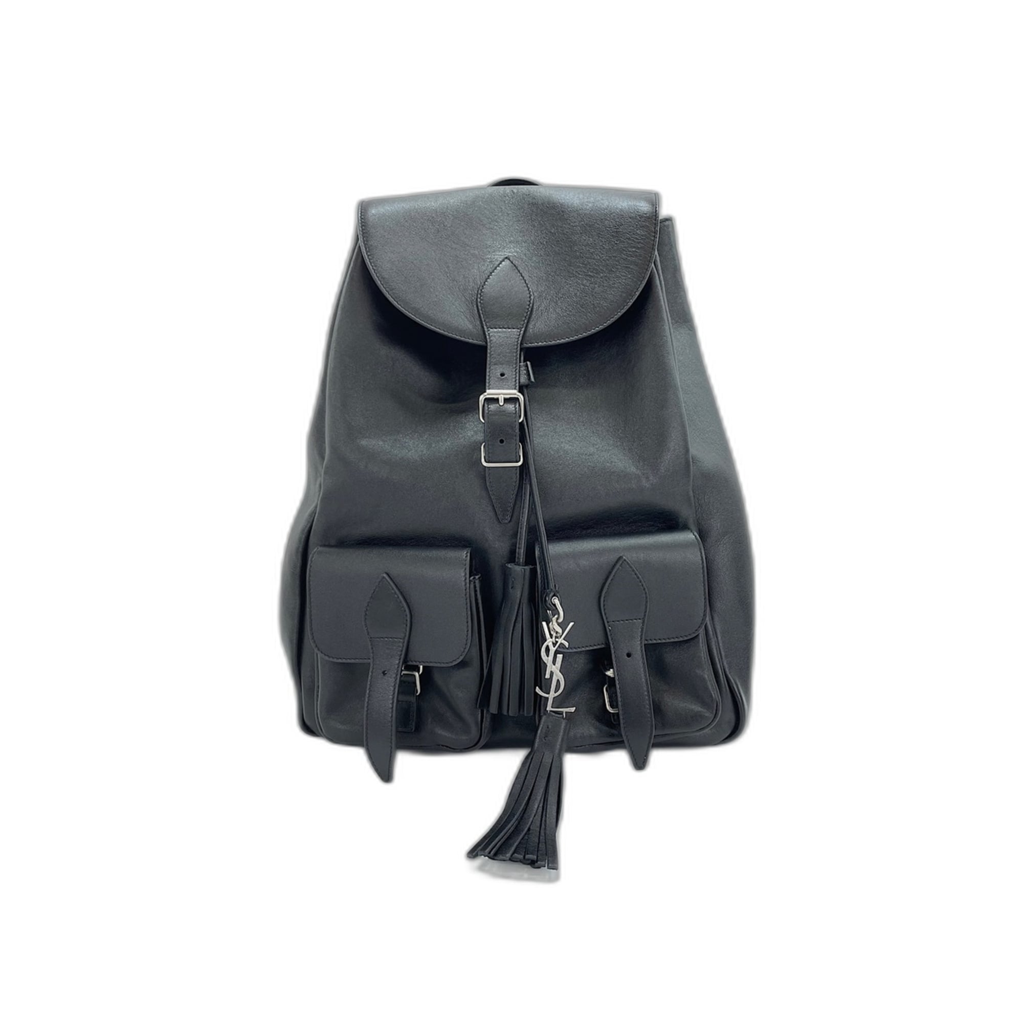 Yves Saint Laurent Black Backpack (Pre-Owned)