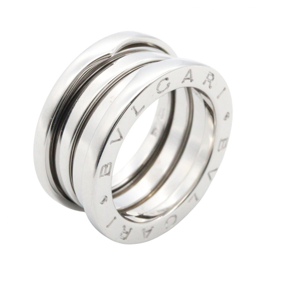 Bvlgari Silver White Gold (18K) Band Ring (Pre-Owned)