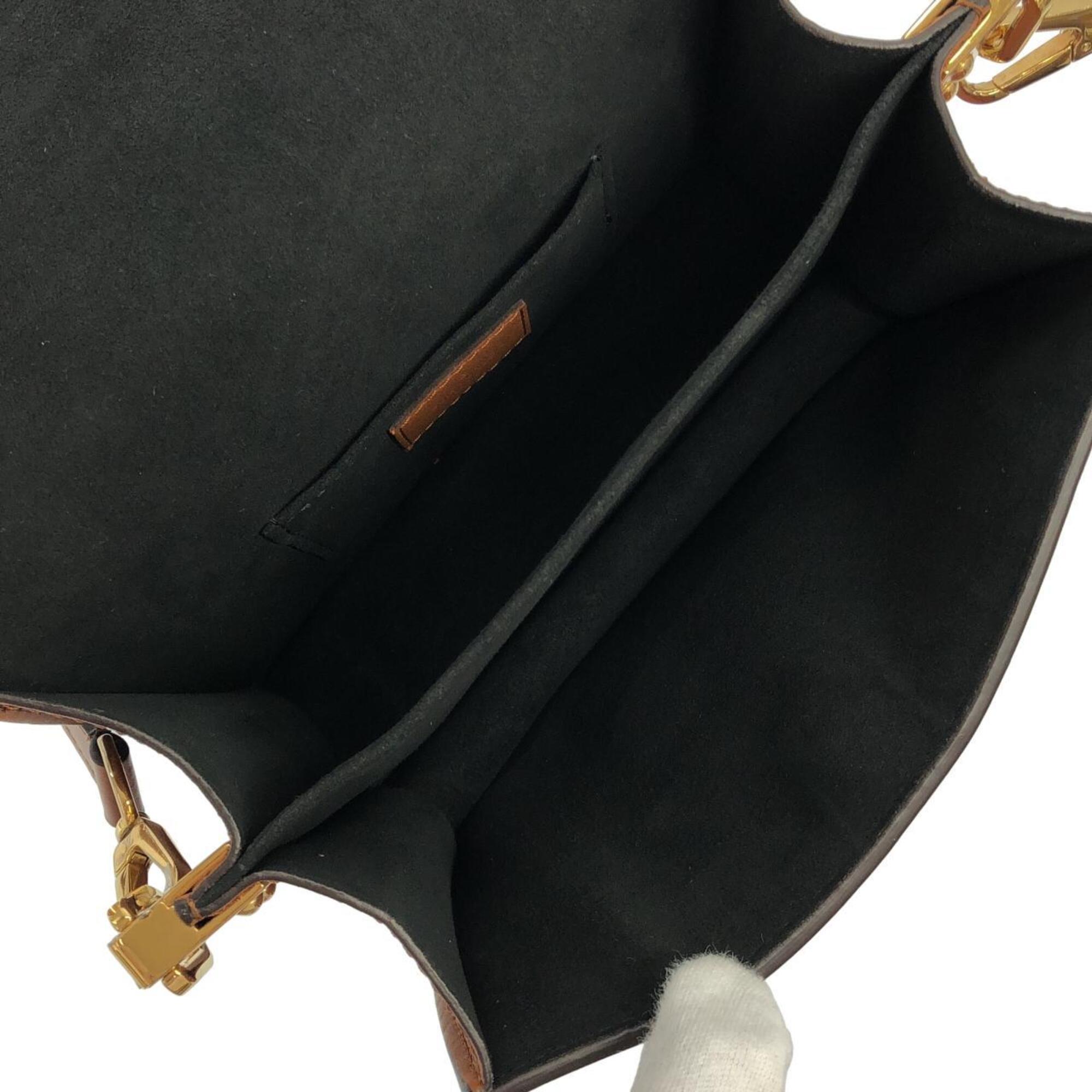 Louis Vuitton Monogram Reverse Marron Coated Canvas Shoulder Bag (Pre-Owned)