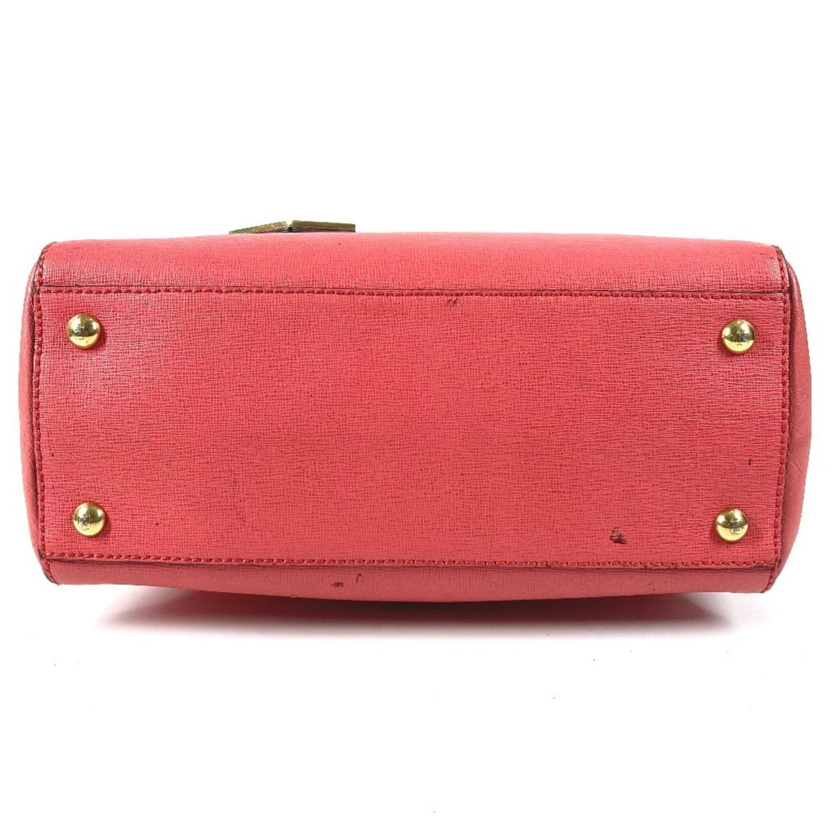 Fendi Pink Leather Handbag Shoulder Bag (Pre-Owned)