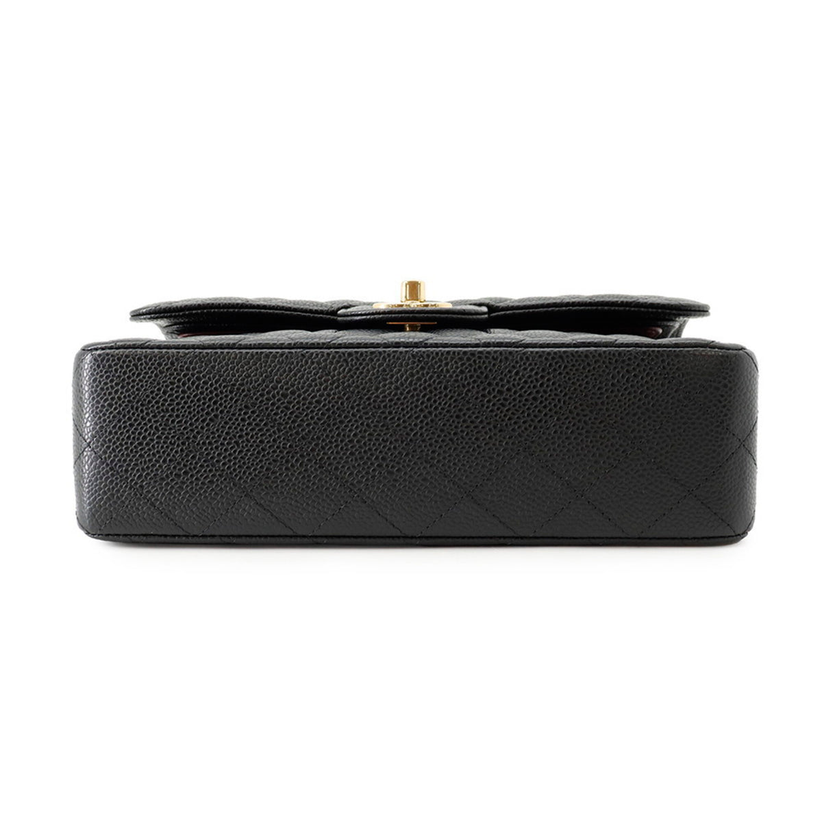 Chanel Matelasse Black Grained Calfskin Handbag Shoulder Bag (Pre-Owned)