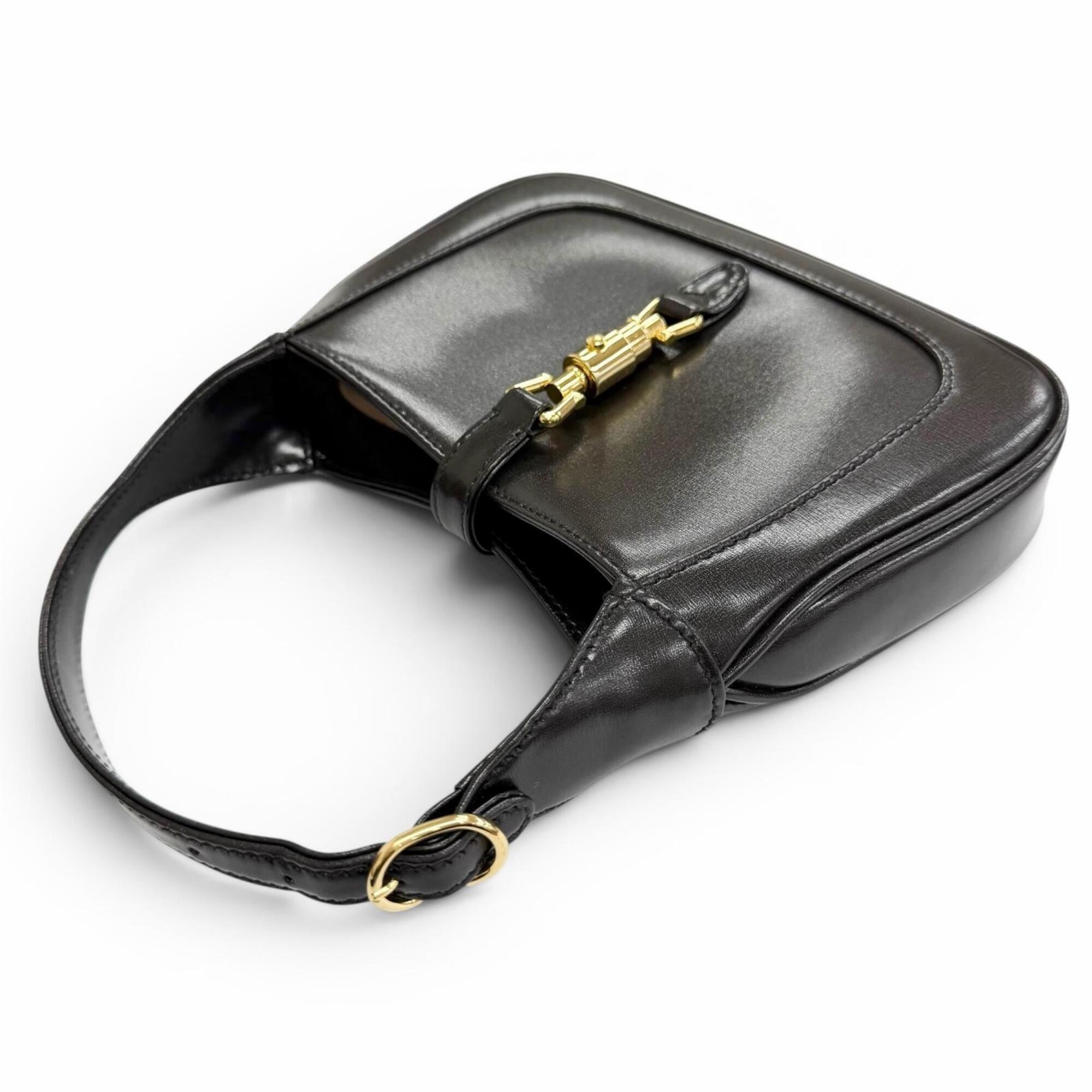 Gucci Black Leather Handbag Shoulder Bag (Pre-Owned)
