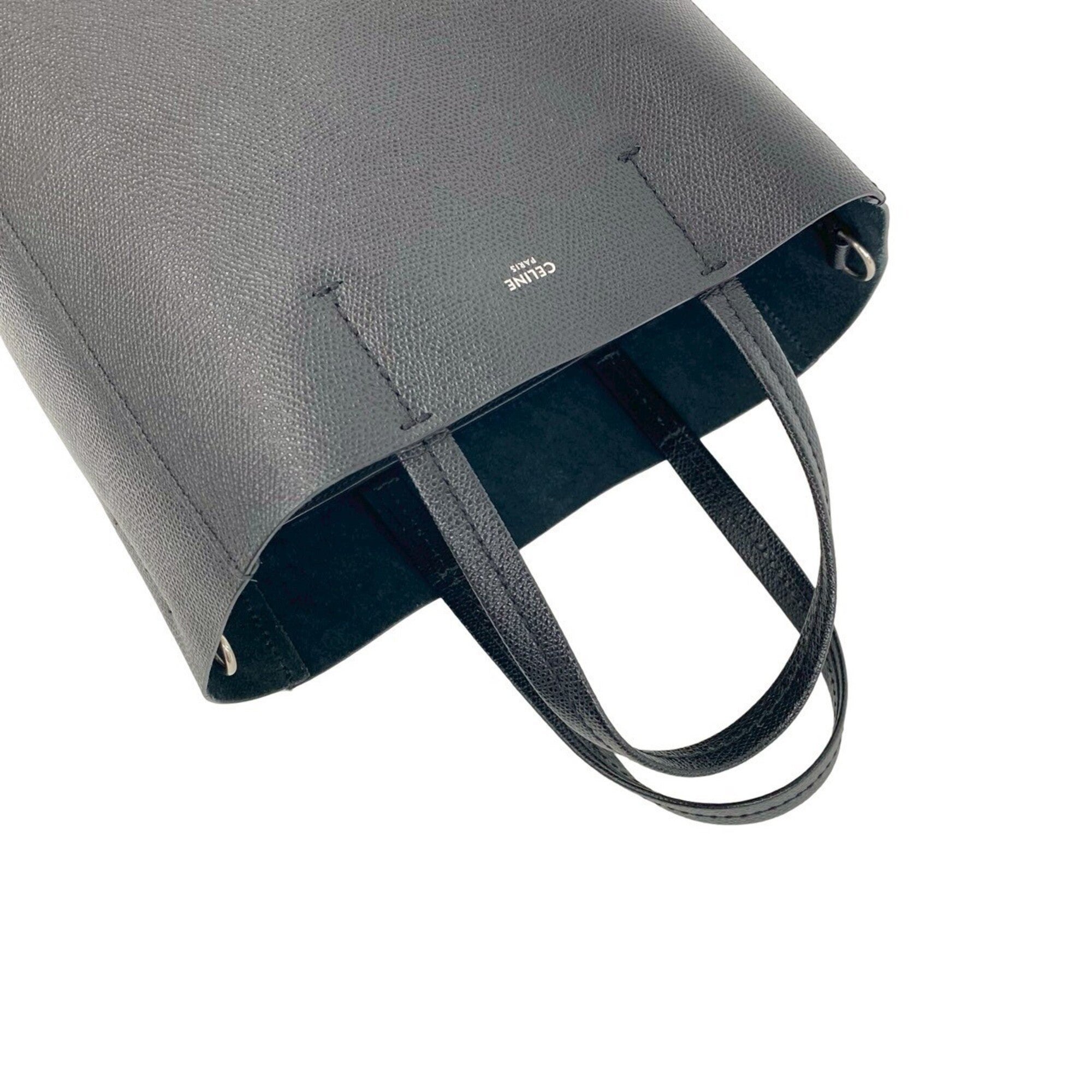 Celine Black Leather Handbag Shoulder Bag (Pre-Owned)