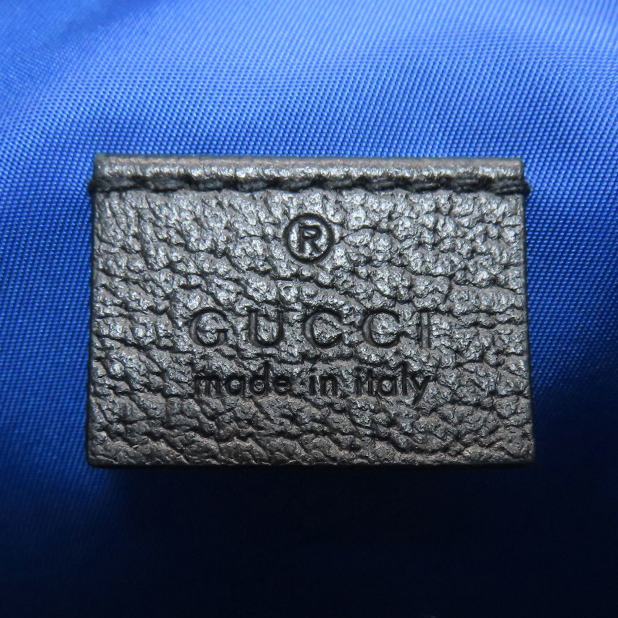 Gucci Blue Nylon Shoulder Bag (Pre-Owned)
