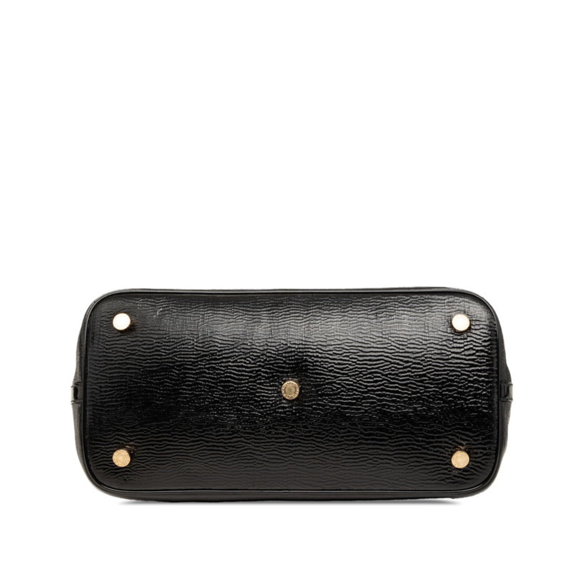 Bvlgari Black Leather Handbag (Pre-Owned)