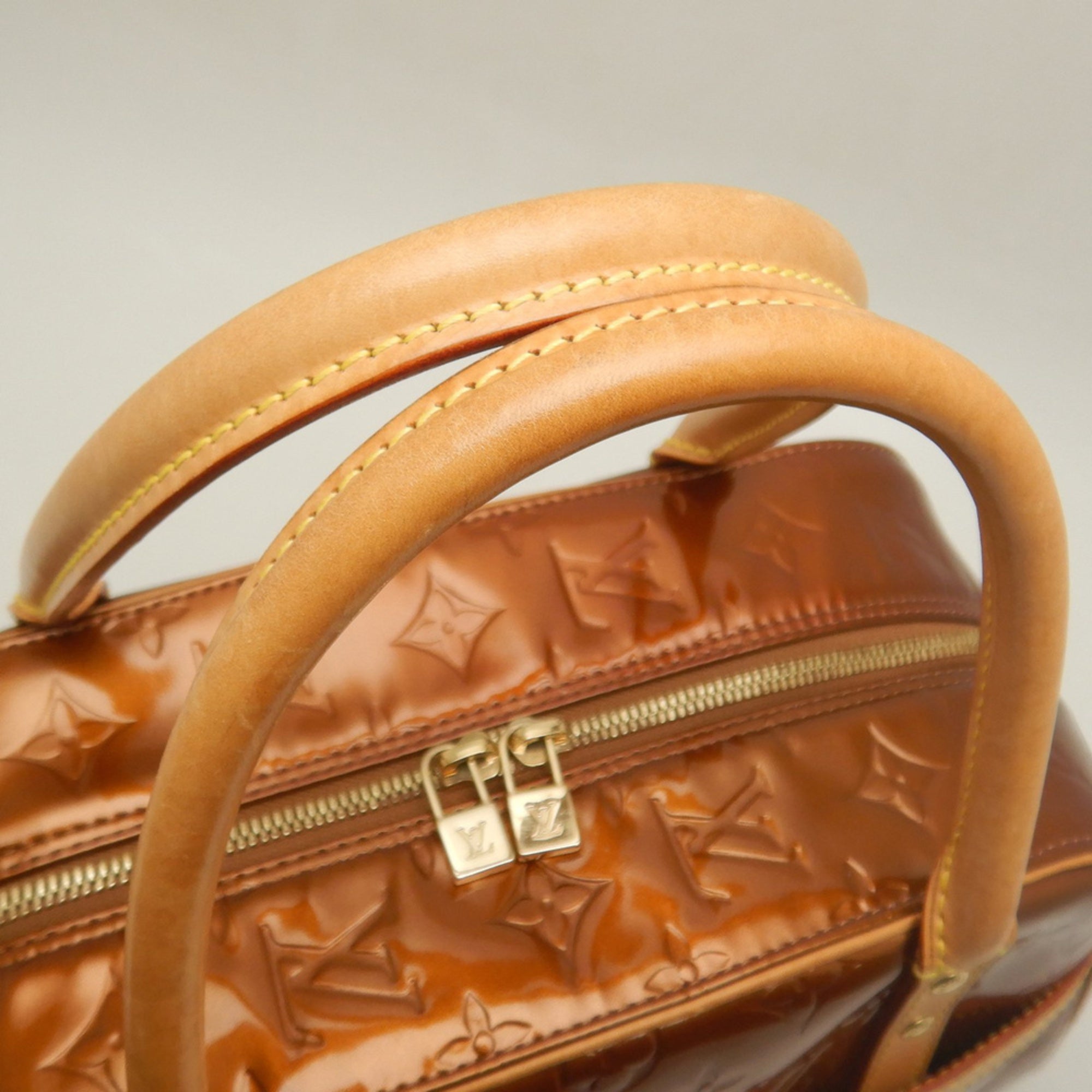 Louis Vuitton Bronze Monogram Monogram Vernis Handbag (Pre-Owned)