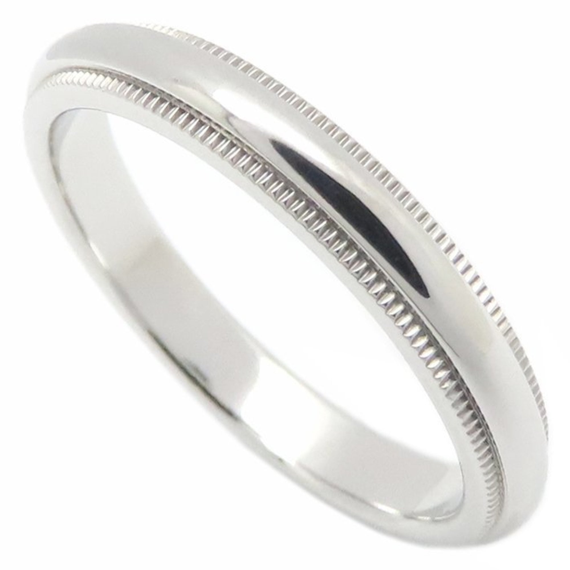 Tiffany Platinum Platinum 950 Band Ring (Pre-Owned)