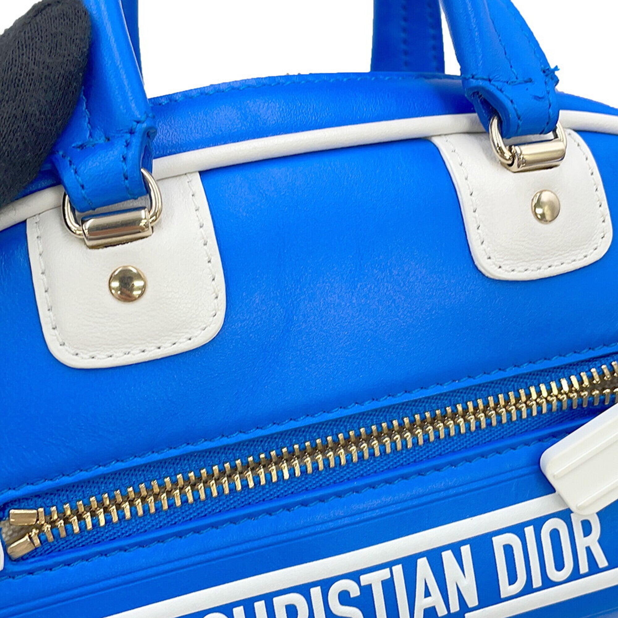 Christian Dior Blue Leather Handbag (Pre-Owned)