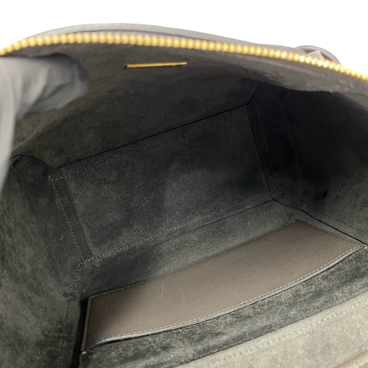 Celine Gray Leather Handbag Shoulder Bag (Pre-Owned)