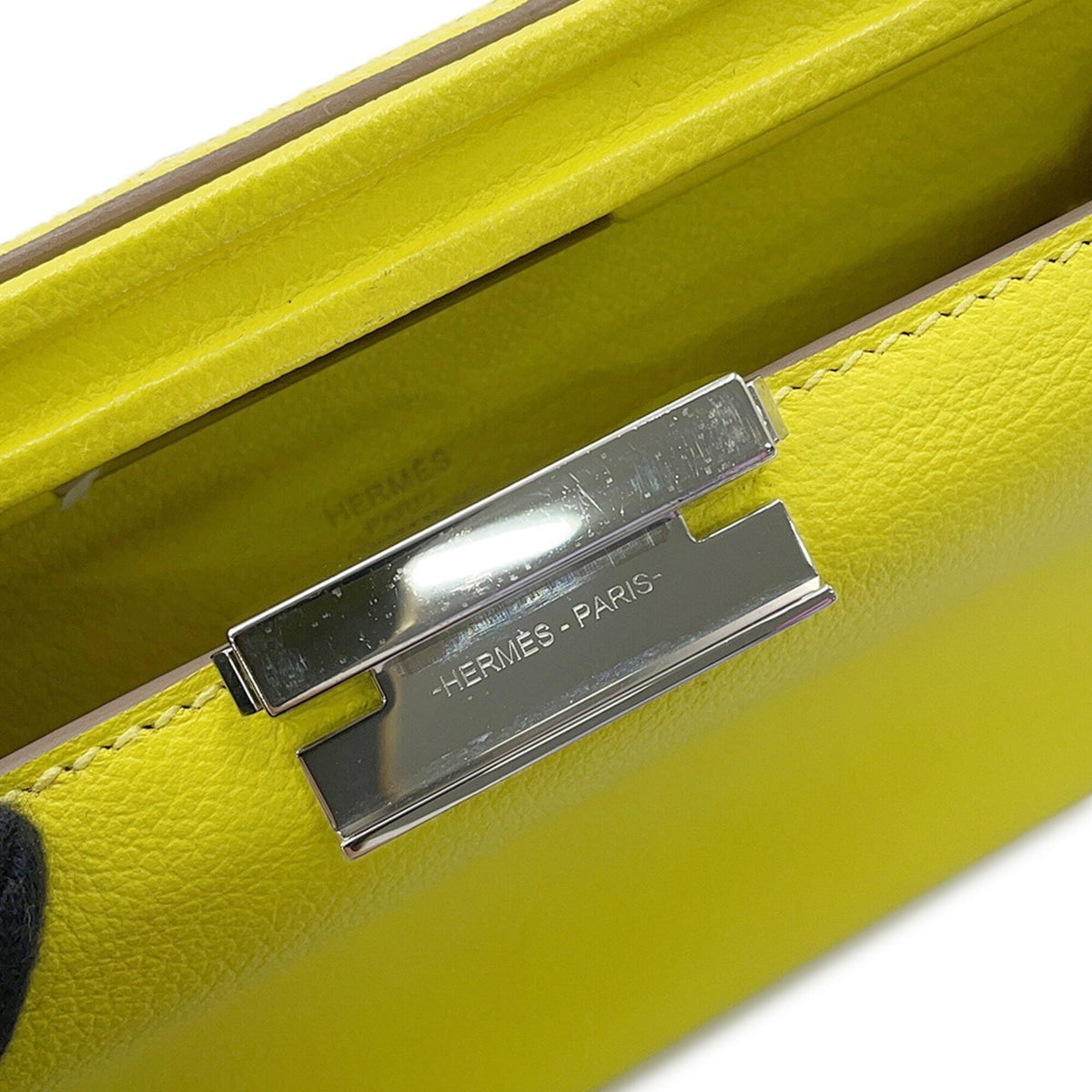 Hermes Lime Handbag Shoulder Bag (Pre-Owned)