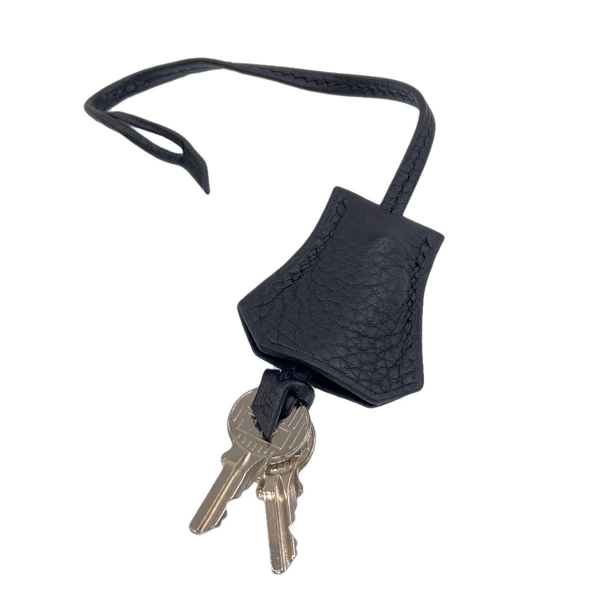 Hermes Kelly Black Taurillon Clemence Leather Handbag (Pre-Owned)