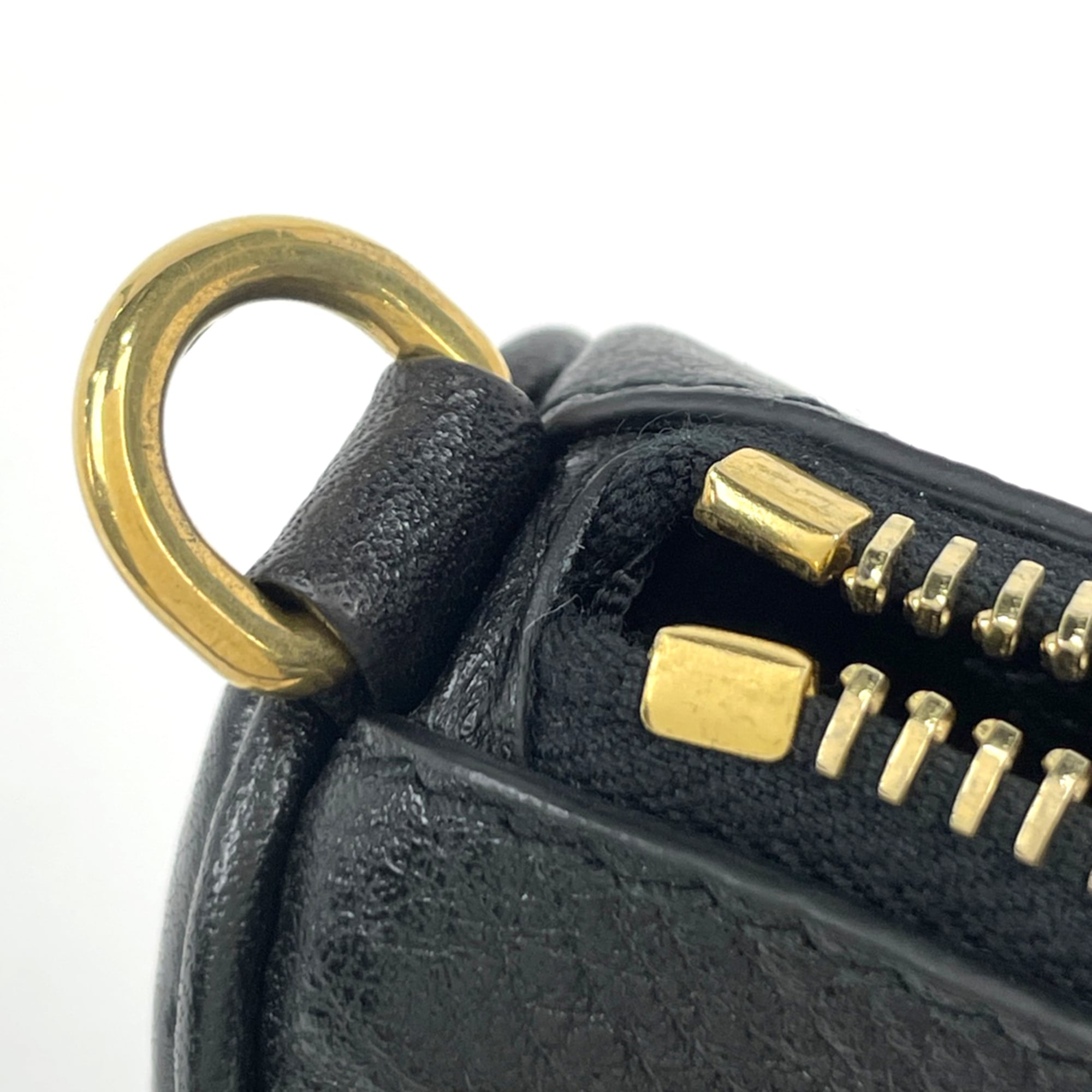 Prada Black Leather Handbag Pouch (Pre-Owned)