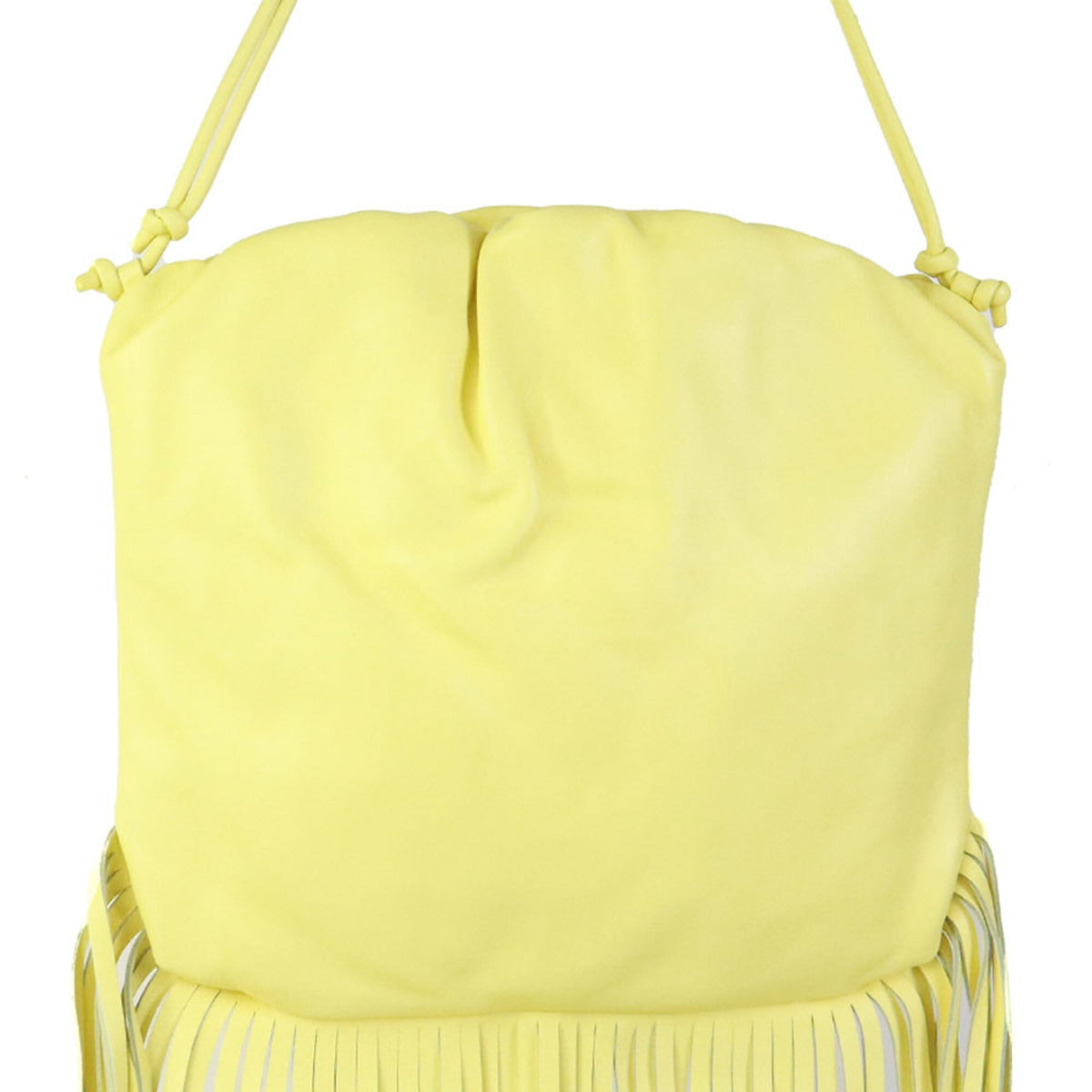 Bottega Veneta Yellow Leather Handbag Shoulder Bag (Pre-Owned)