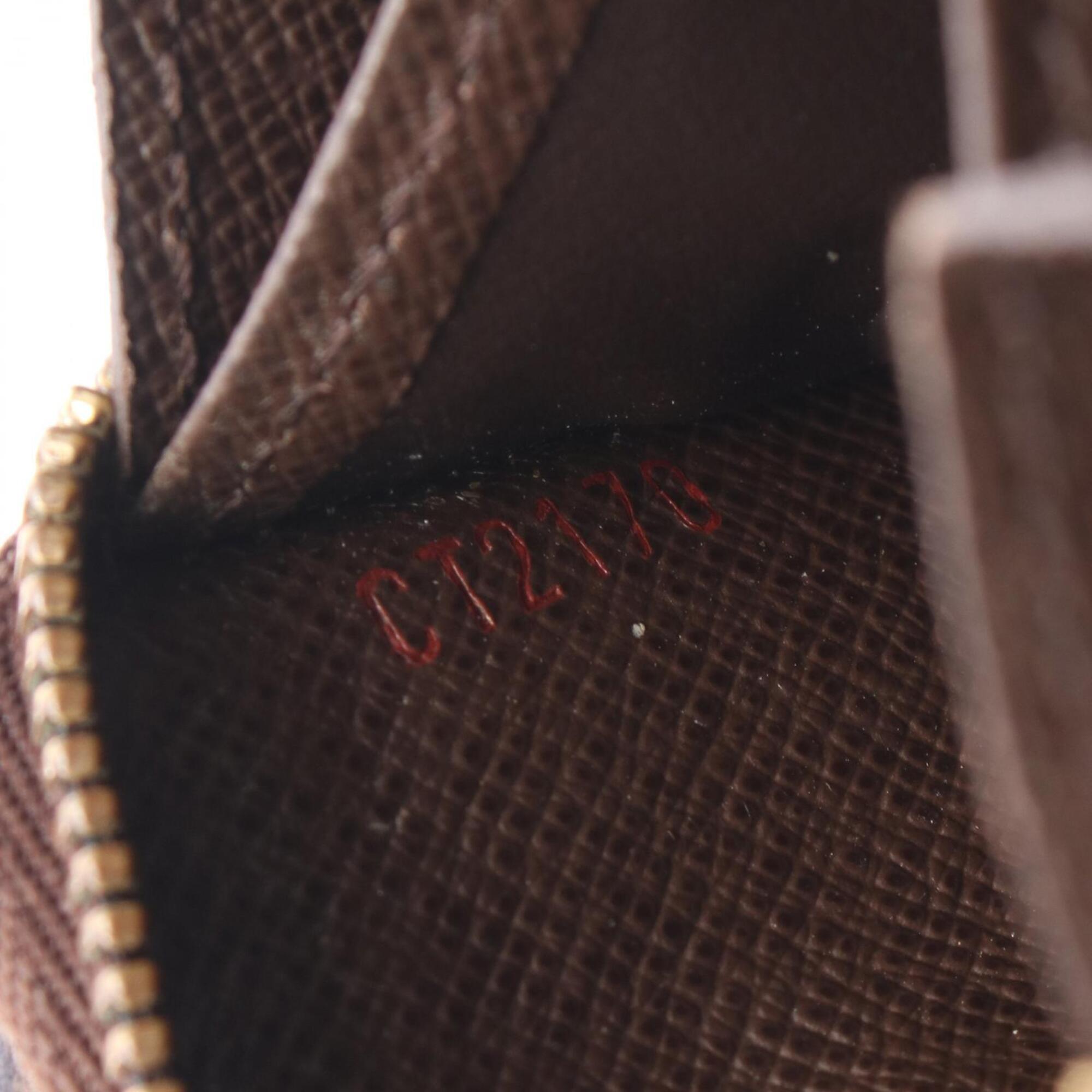 Louis Vuitton Brown Ebene Coated Canvas Damier Canvas Middle Wallet (Bi-Fold) (Pre-Owned)