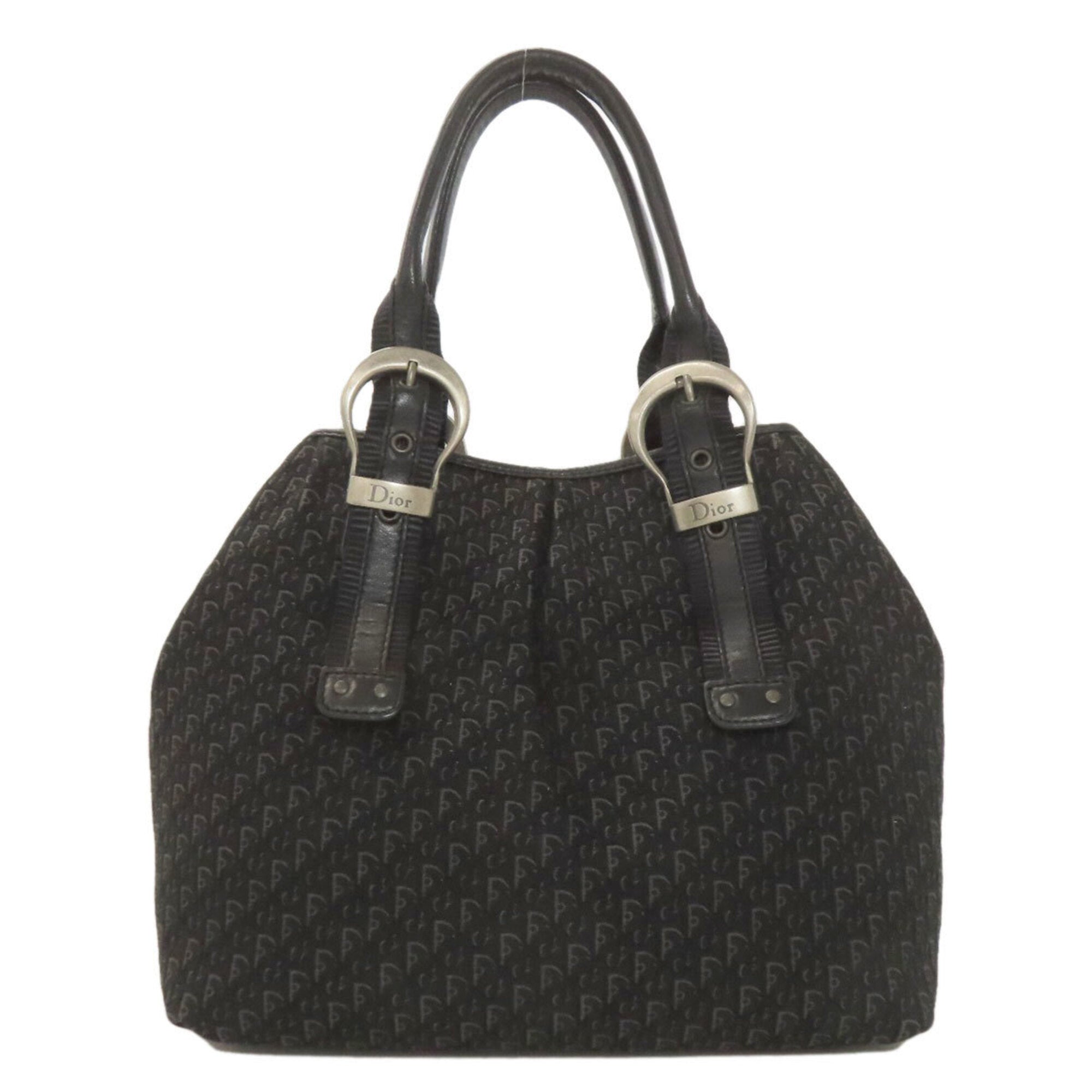 Christian Dior Black Canvas Tote Bag (Pre-Owned)