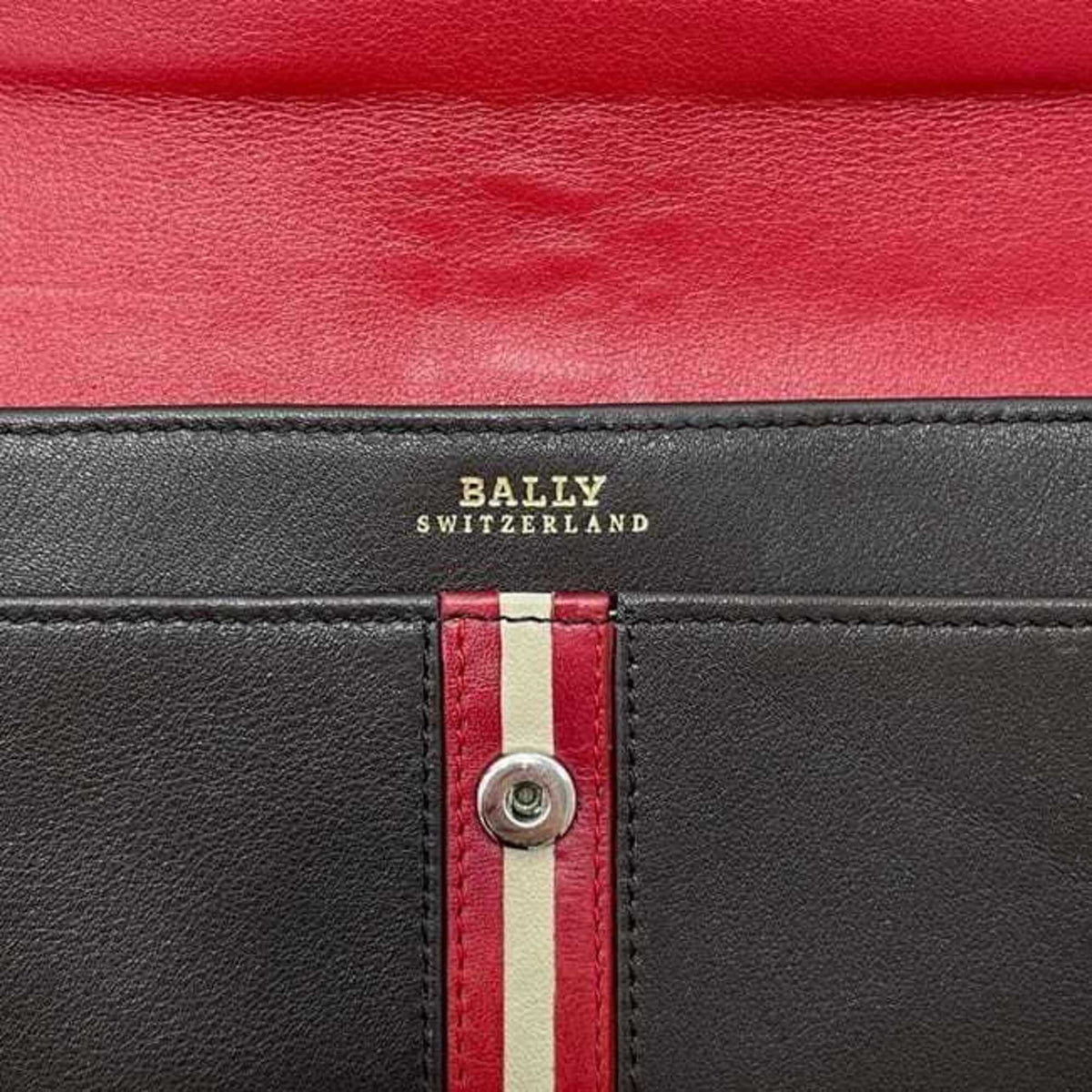 Bally Brown Leather Long Wallet (Bi-Fold) (Pre-Owned)