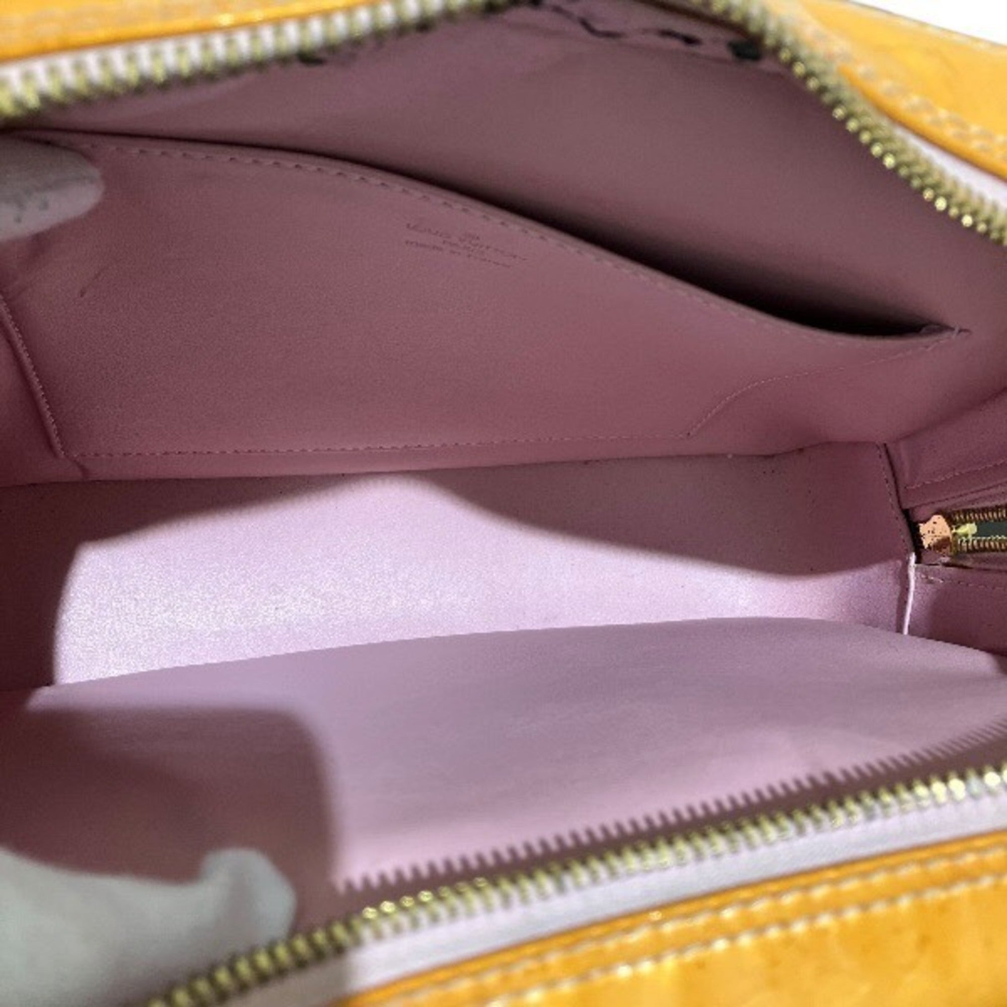 Louis Vuitton Orange Pink Leather Backpack Handbag (Pre-Owned)