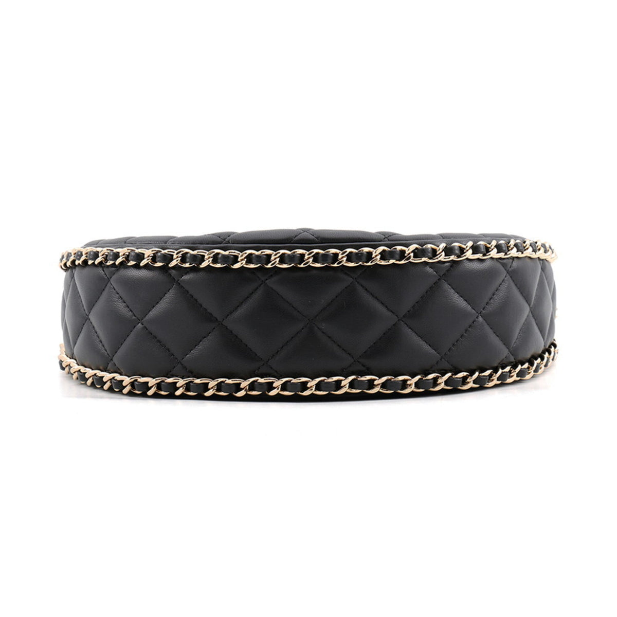 Chanel Matelasse Black Leather Shoulder Bag (Pre-Owned)