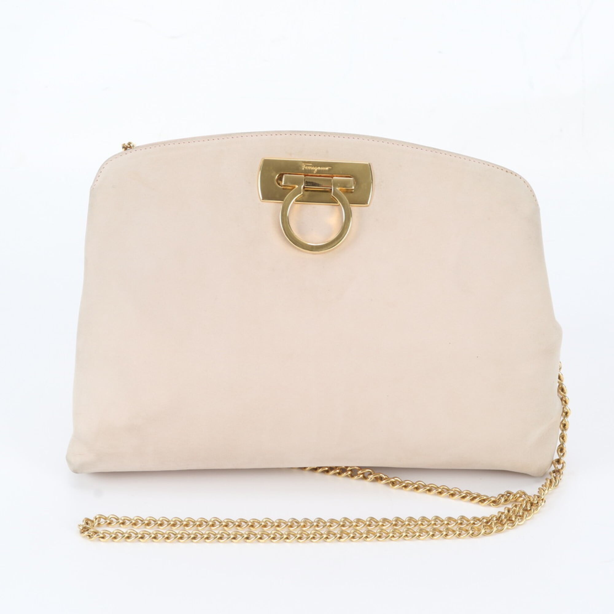 Salvatore Ferragamo Pink Leather Shoulder Bag (Pre-Owned)